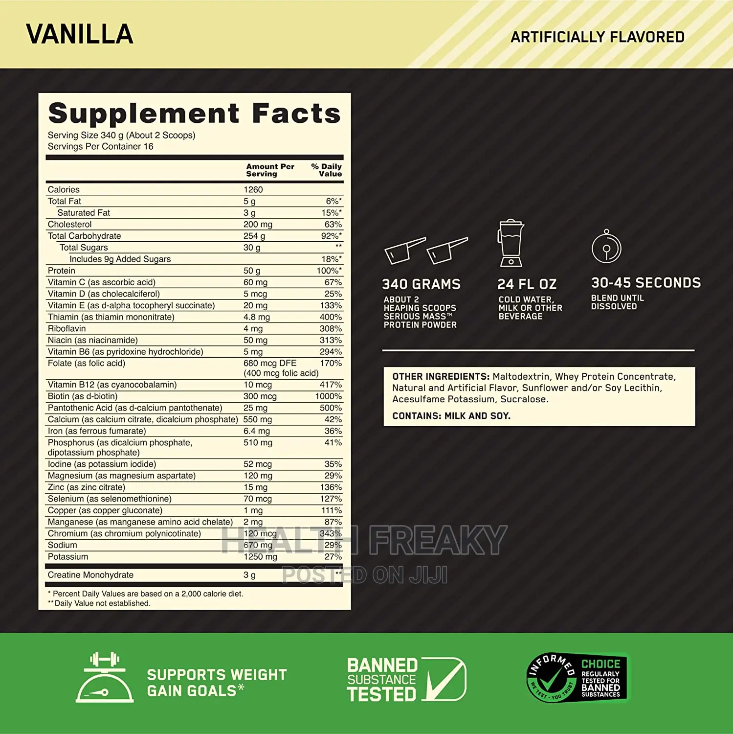 Serious Mass Gainer Protein | Weight Gainer 12lb