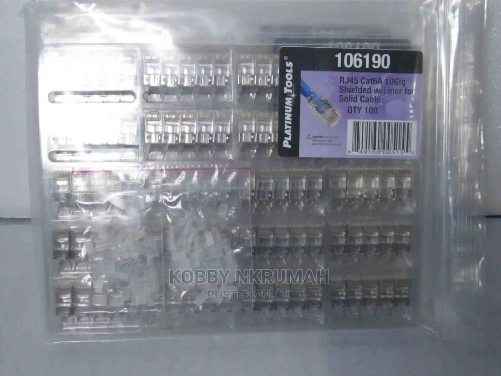 [100-Pack] Platinumtools 10gig Shielded Connector With Liner