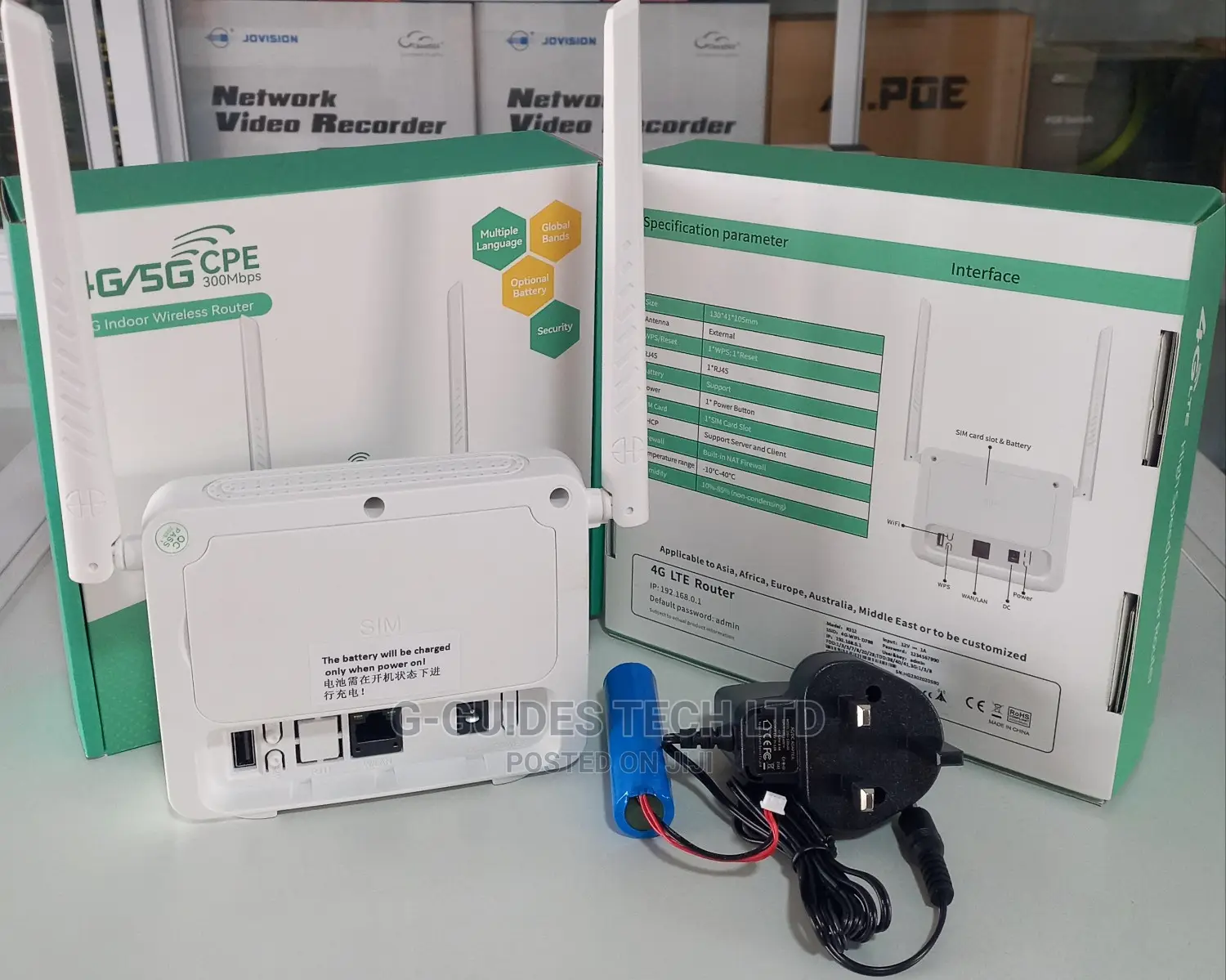 Fastlink 4G Wireless SIM Router 300mbps With Battery