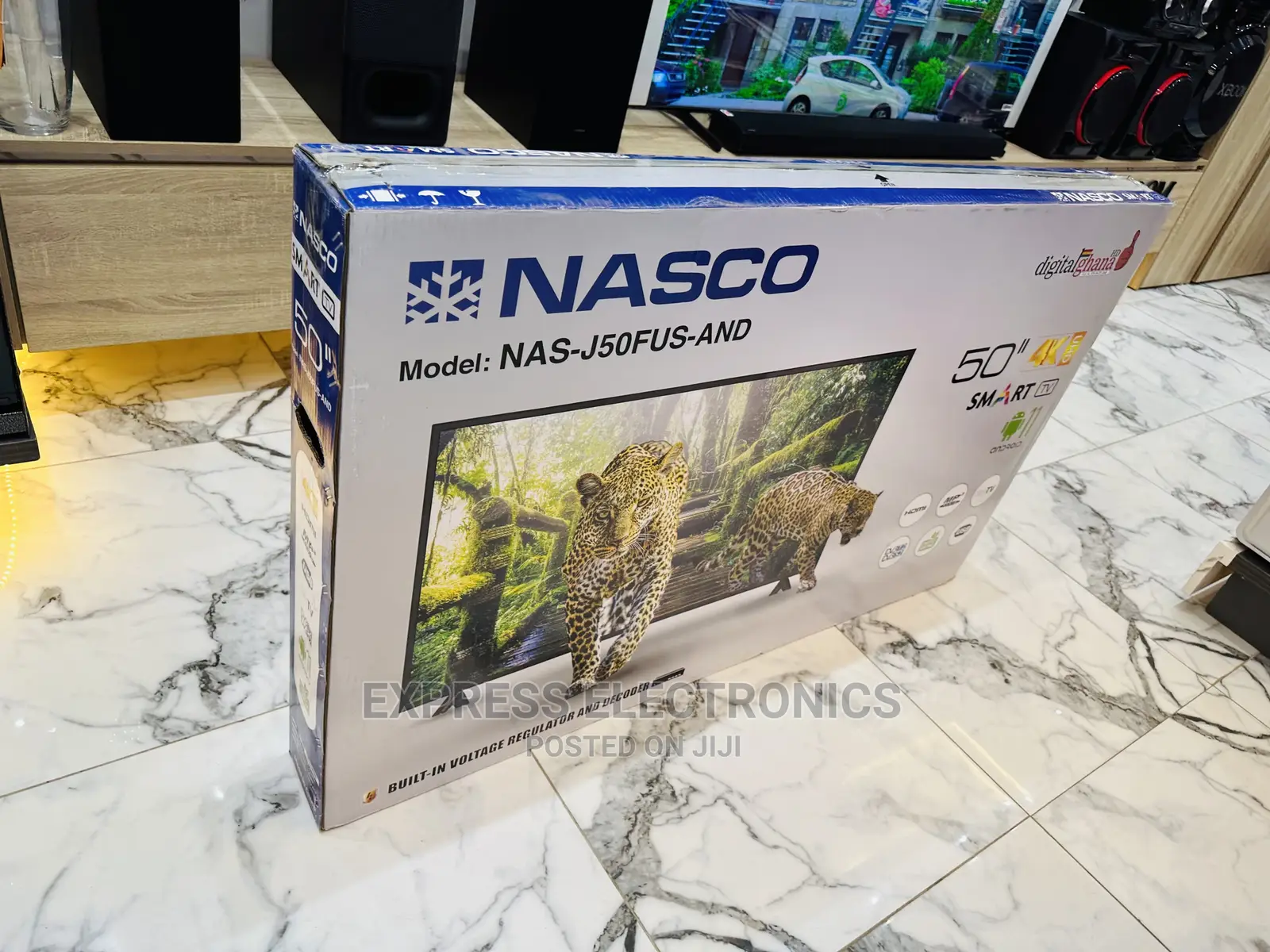 NASCO 50” Uhd Smart Wireless Wifi Internet Bluetooth