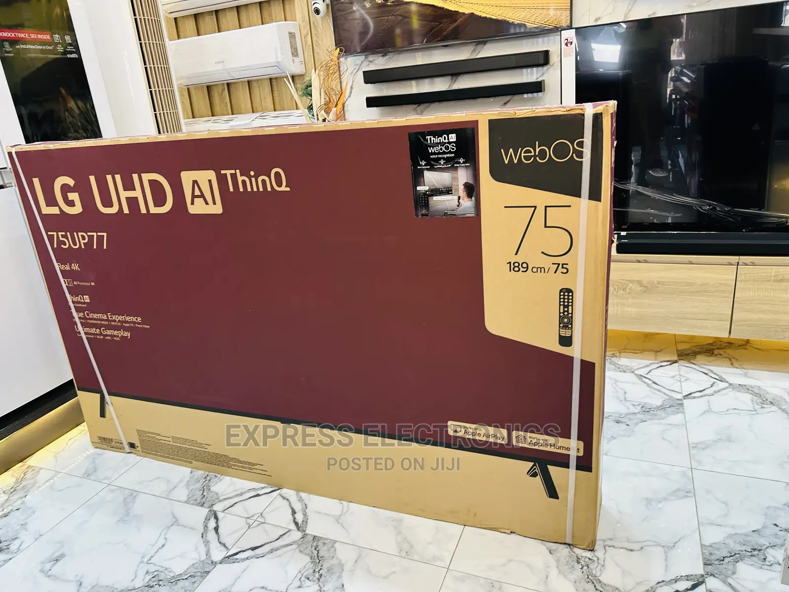 New Arrivals of LG UHD 75”Up77 Tv  Clear Sound