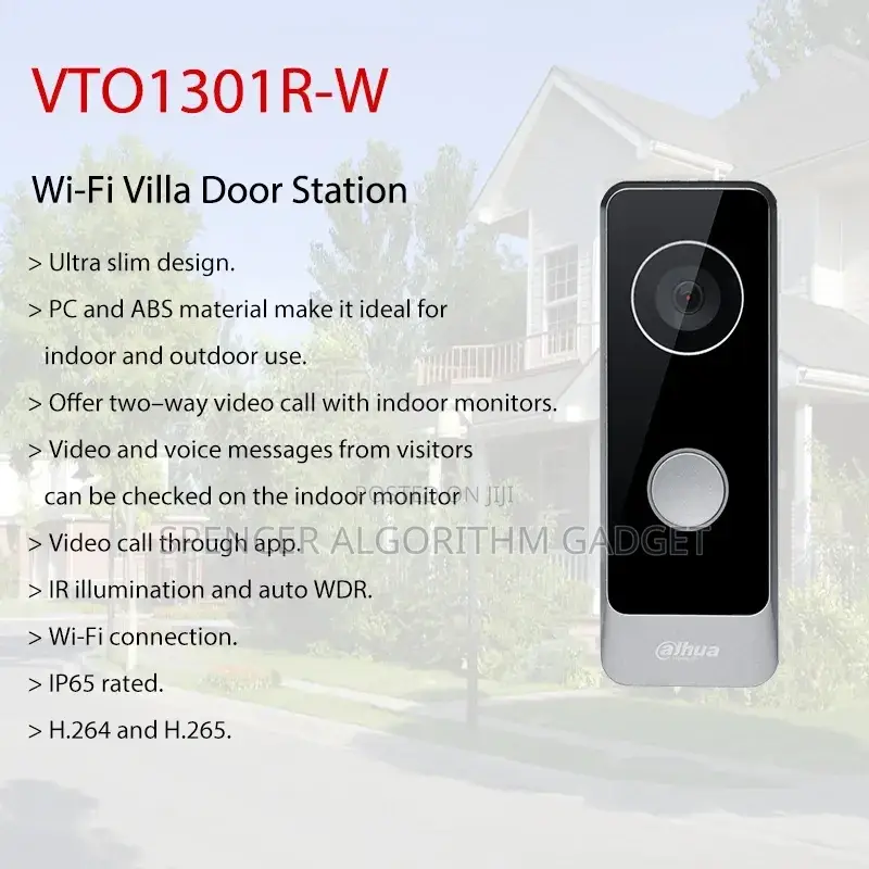 New Dahua Wired Ip Ring Doorbell Remote View on Phone