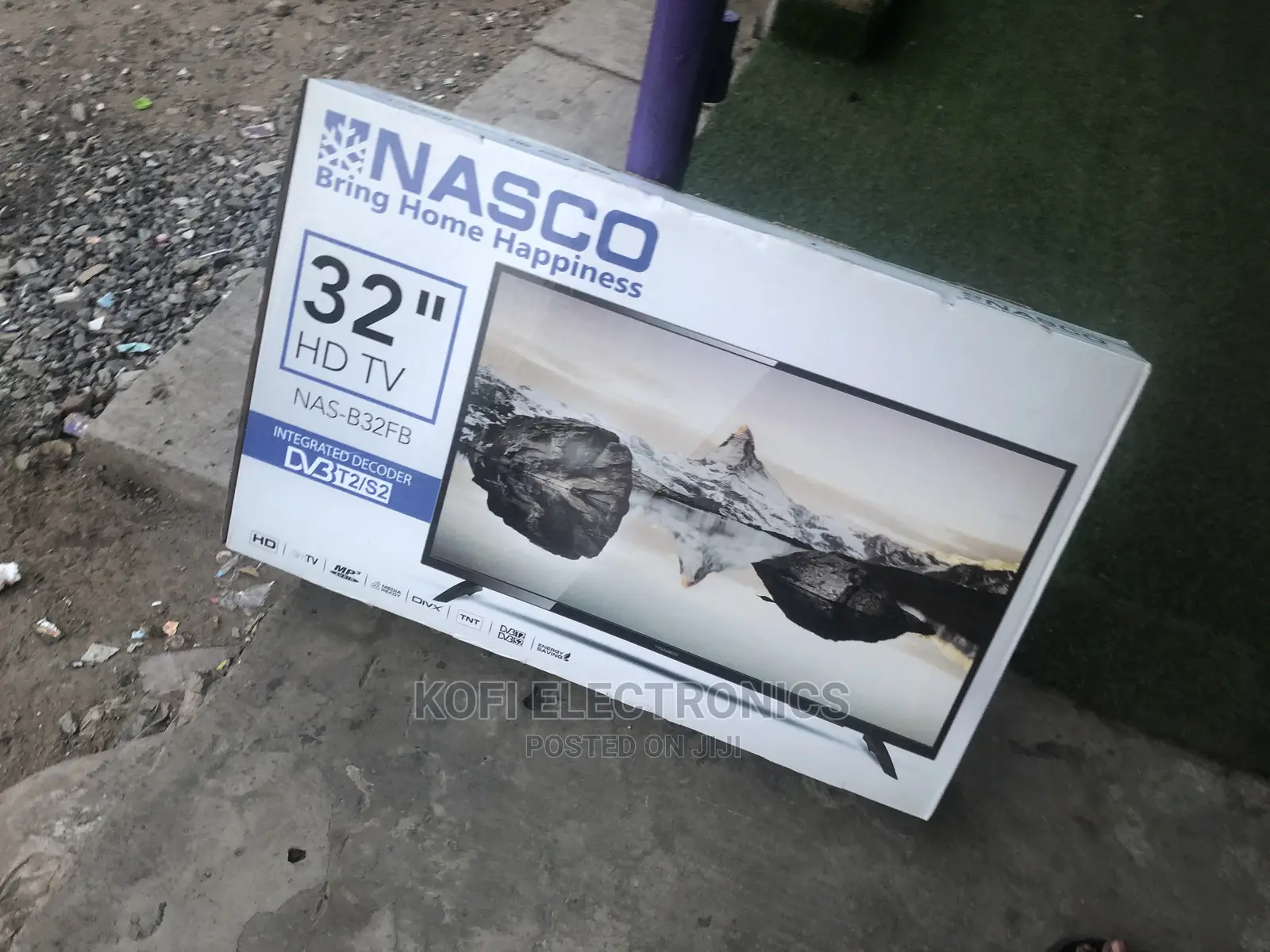 Built in Decoder Nasco NAS-B32FB 32inch Digital Satellite TV