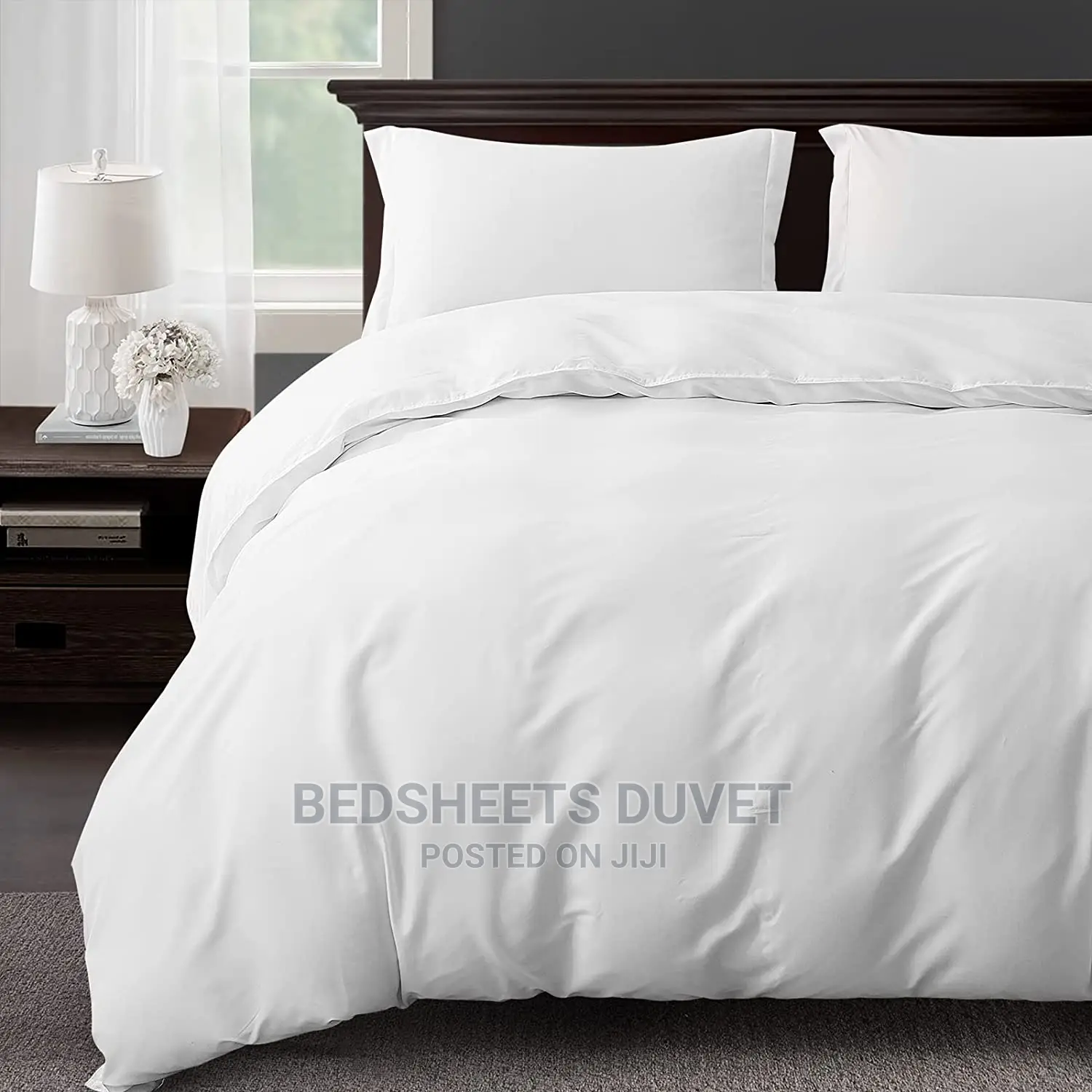 7pcs White Duvet Set