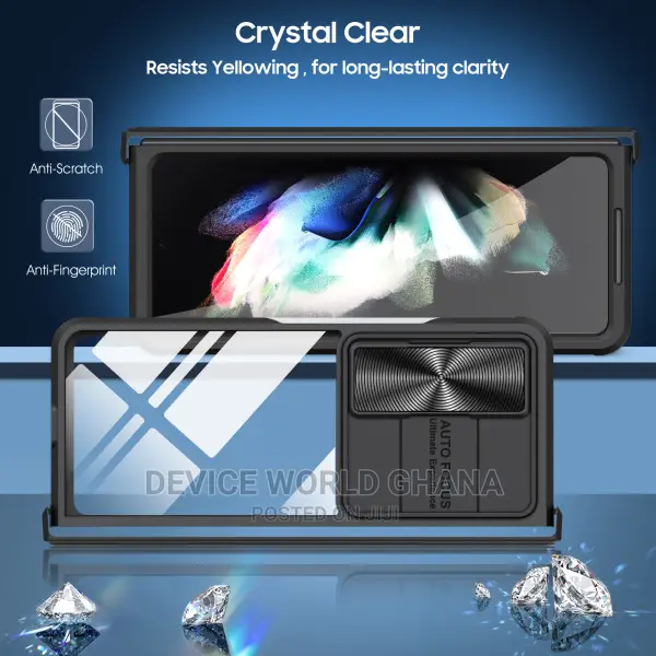Samsung Z Fold 4 Case With Camera and Hinge Protection Clear
