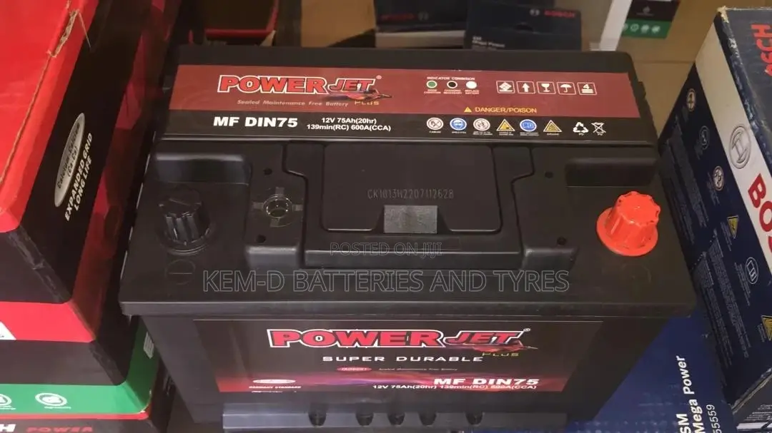 15 Plates Power Jet Car Batteries - 75ah