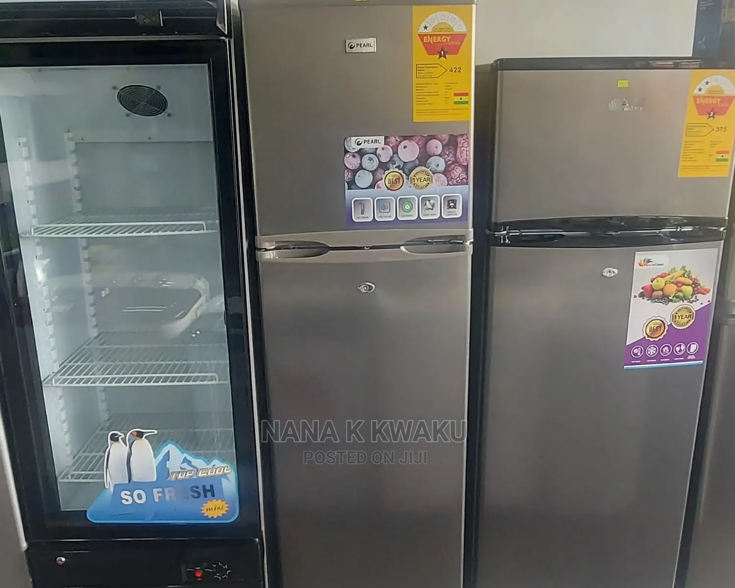 Quality_pearl Pf270 Double Door Fridge With