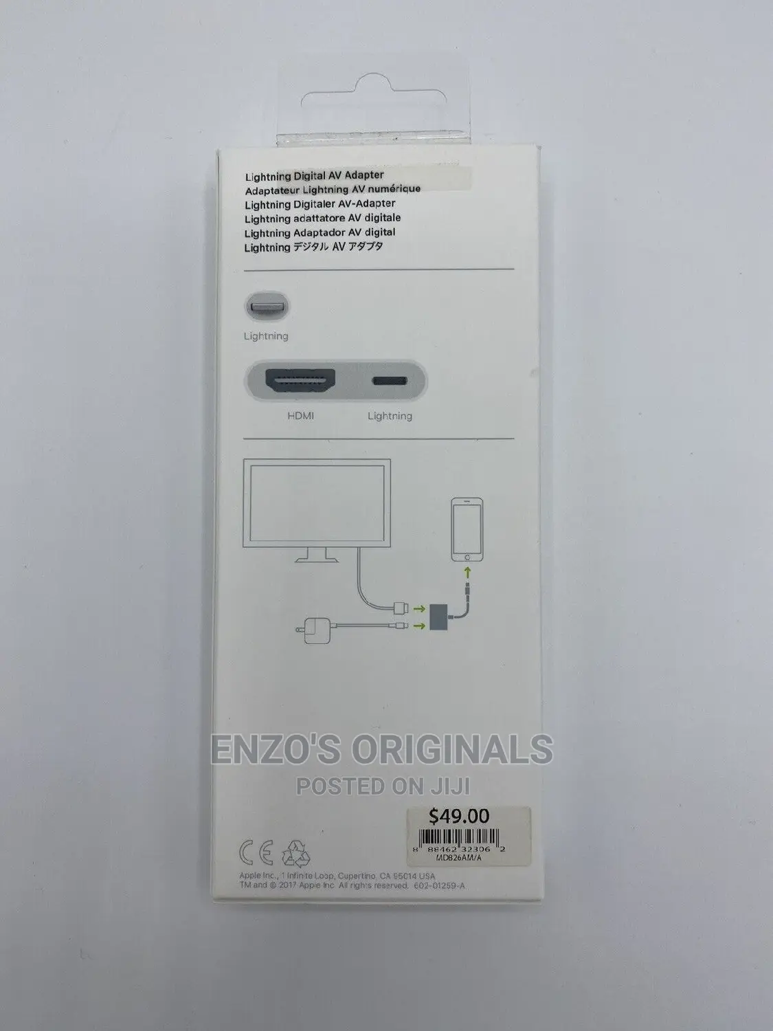 Lightning To Hdmi Digital Av Adapter Original Apple Oem
