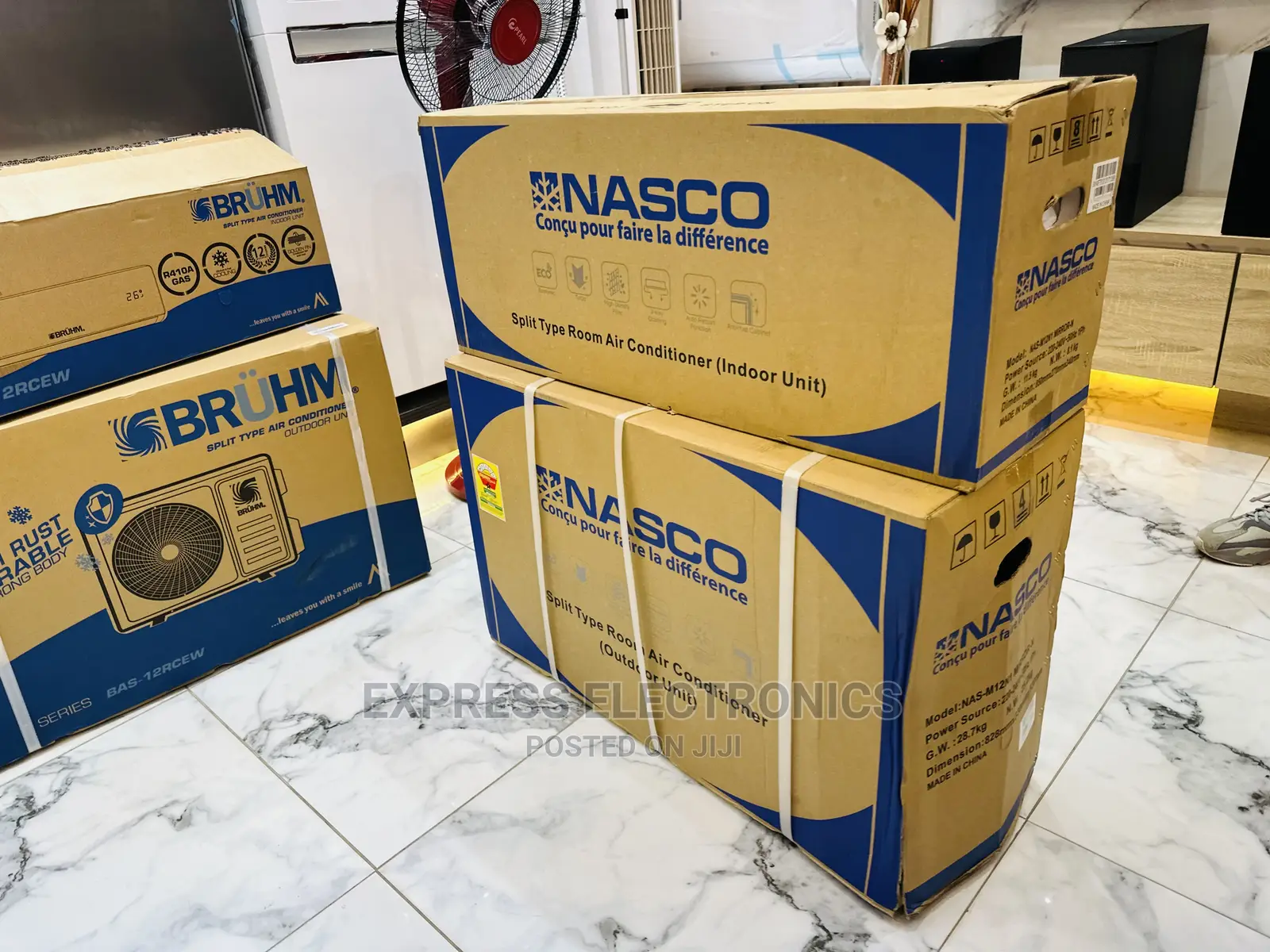 2.5hp Split Auto Power Recovery ‍ Nasco AC White