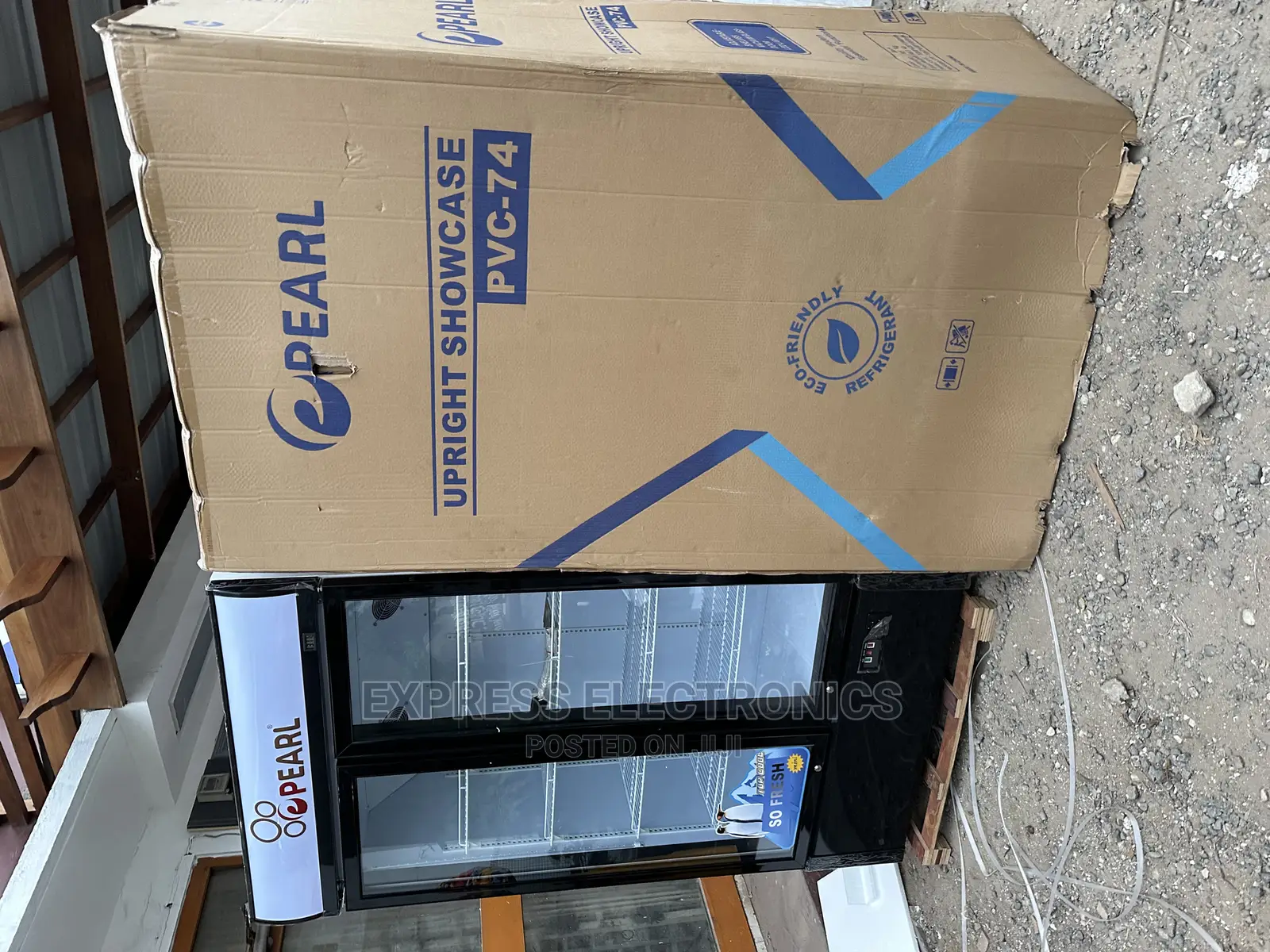 Pearl PVC(74)Double Door Refrigerator.