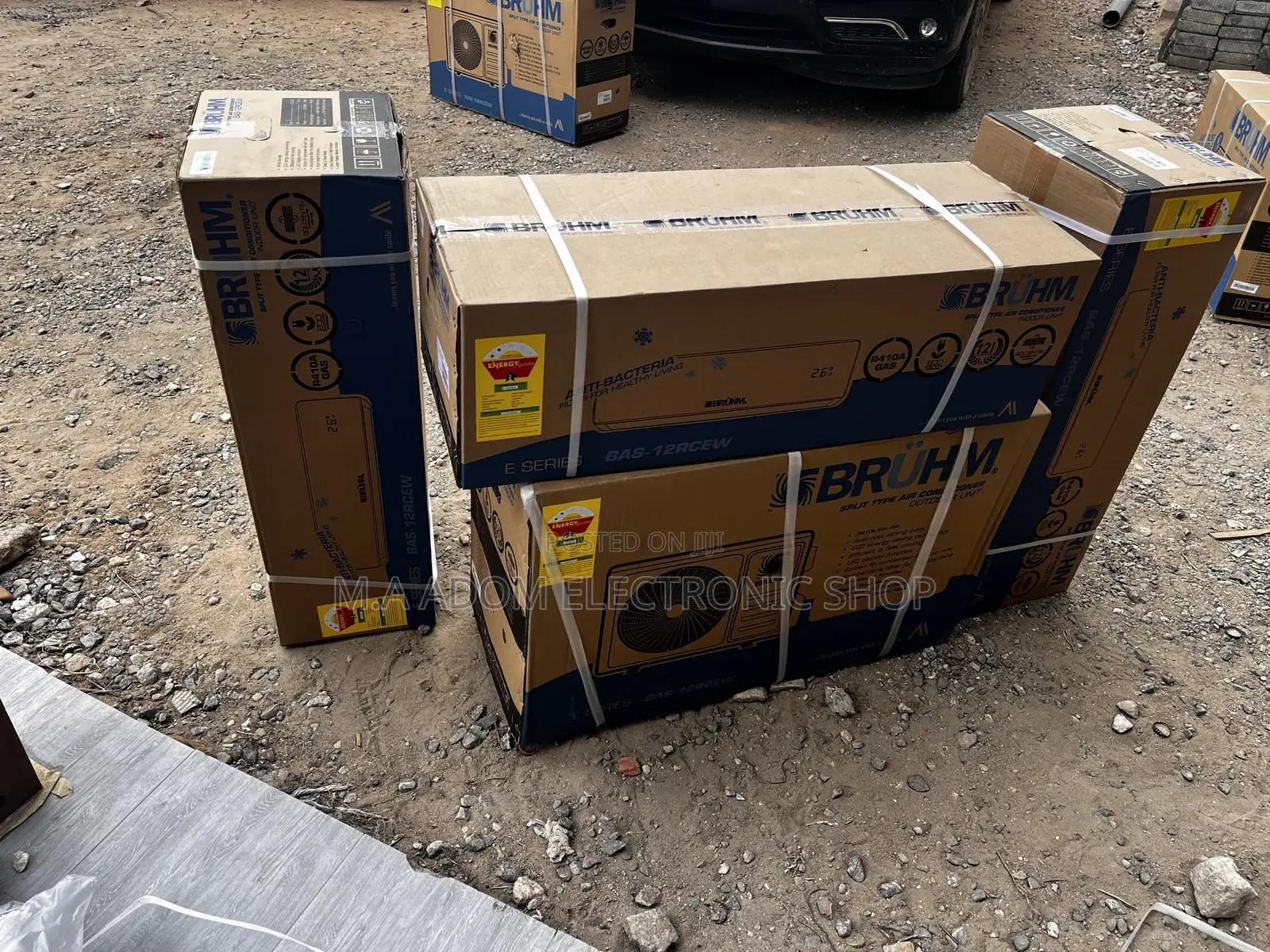 White Bruhm 1.5 Split R410 Gas Air Conditioner