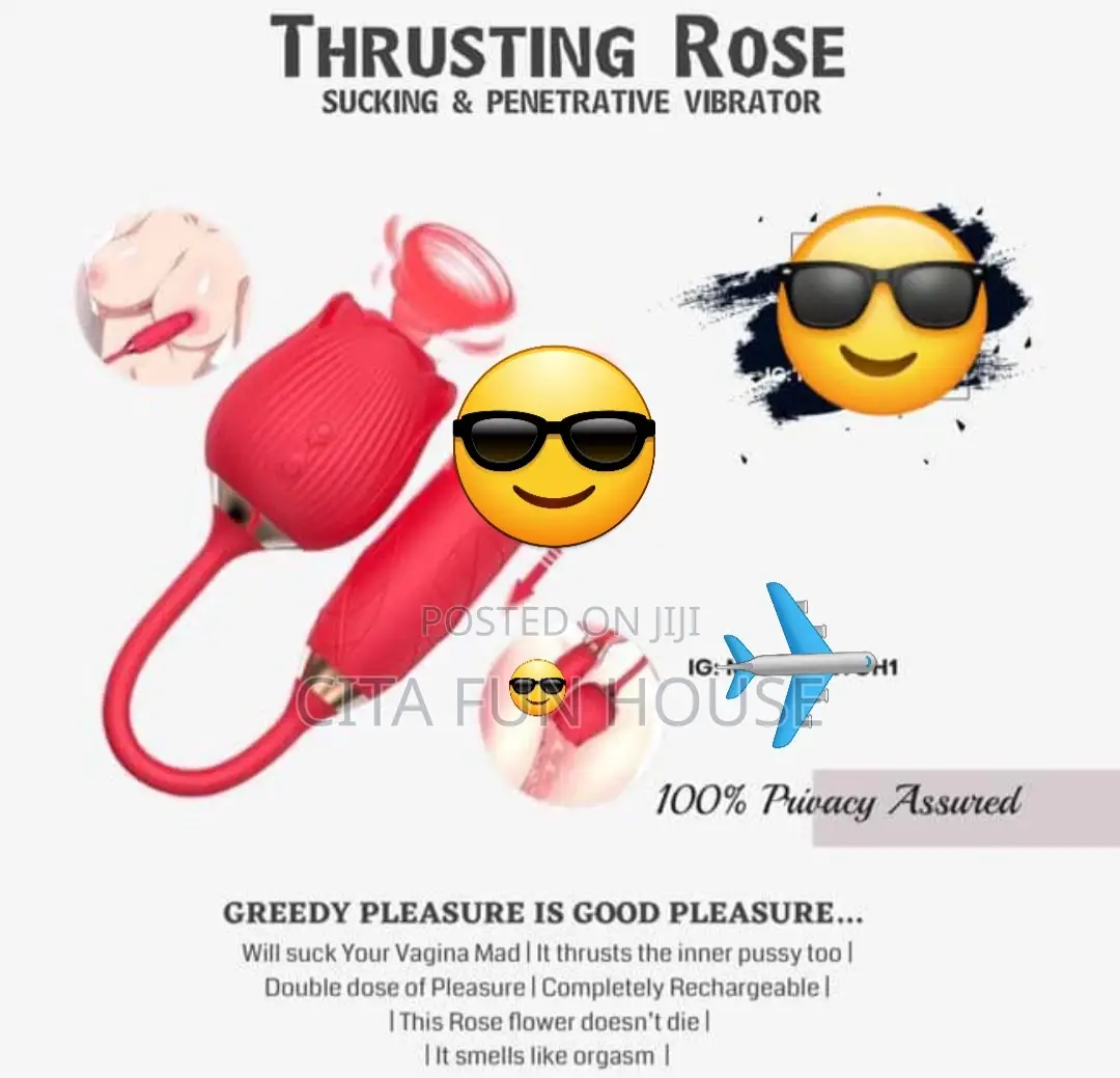 Rose Thrusting Clit Sucking/ Dildo Vibrator
