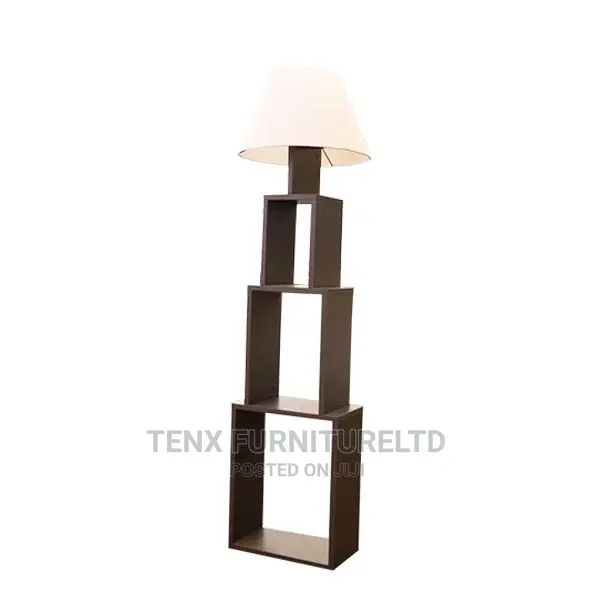 Floor Lamp (Mid-Century With Wooden Frame)