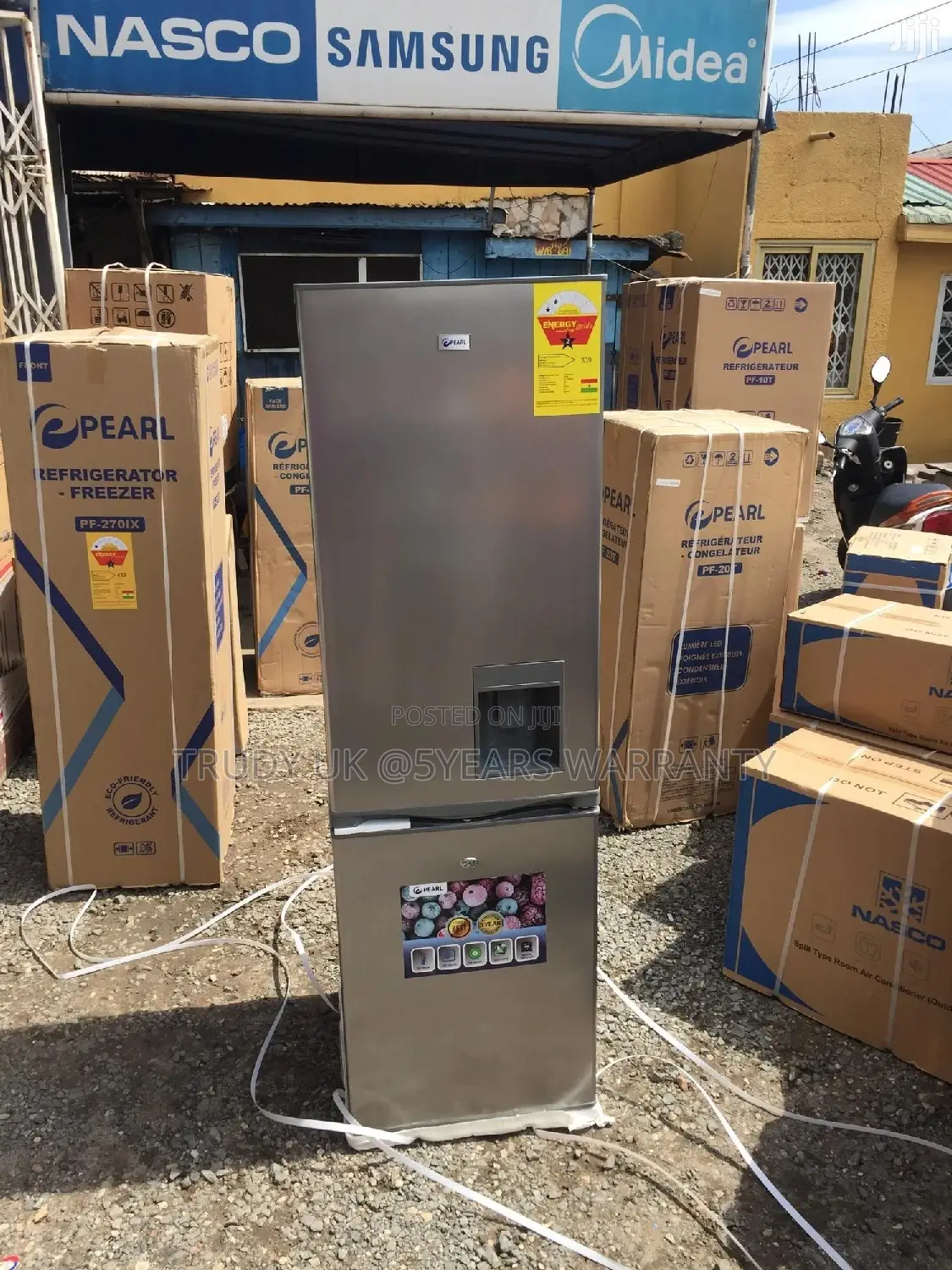 Double Door 287litters Bottom Freezer With Dispenser