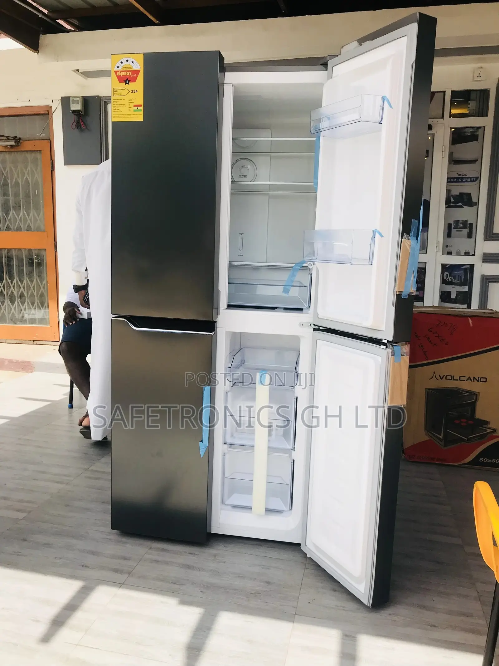Nice Cabinet Pearl 337ltr Side by Side Fridge 4stars PF-550B