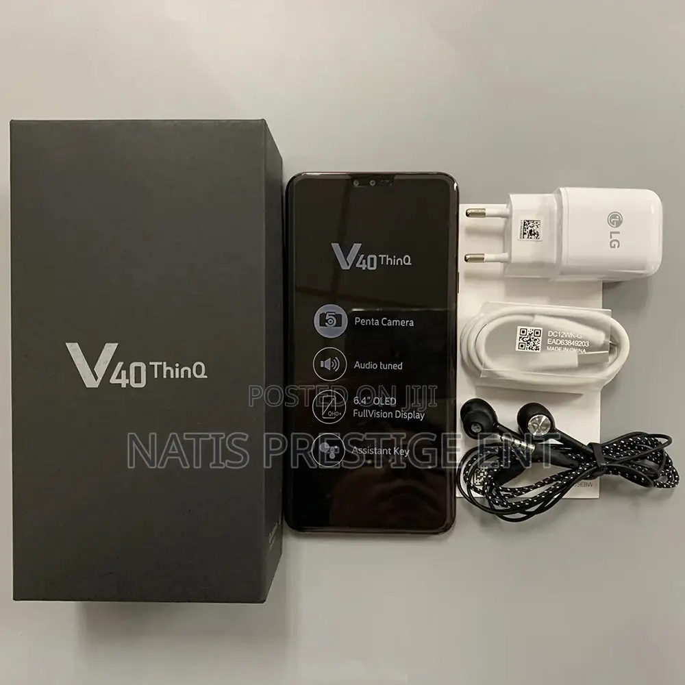 New LG V40 ThinQ 128 GB Black
