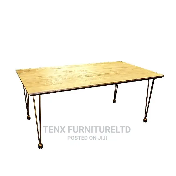 Coffee Table With Folding Iron Legs