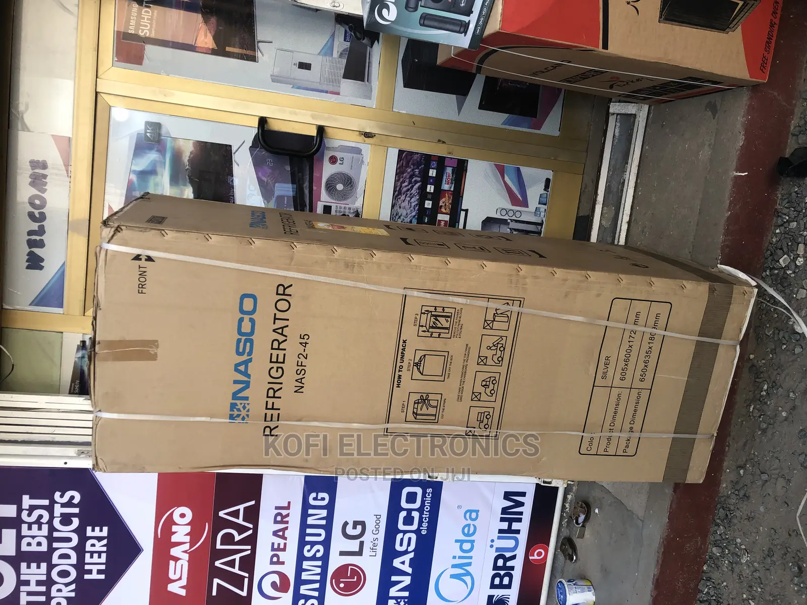 Sealed in Box Nasco Double Door Fridge 320L Nasf2-45