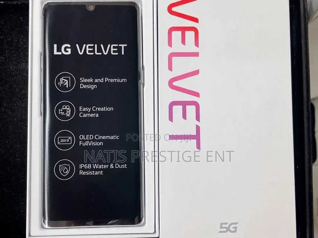 New LG Velvet 5G 128 GB Black