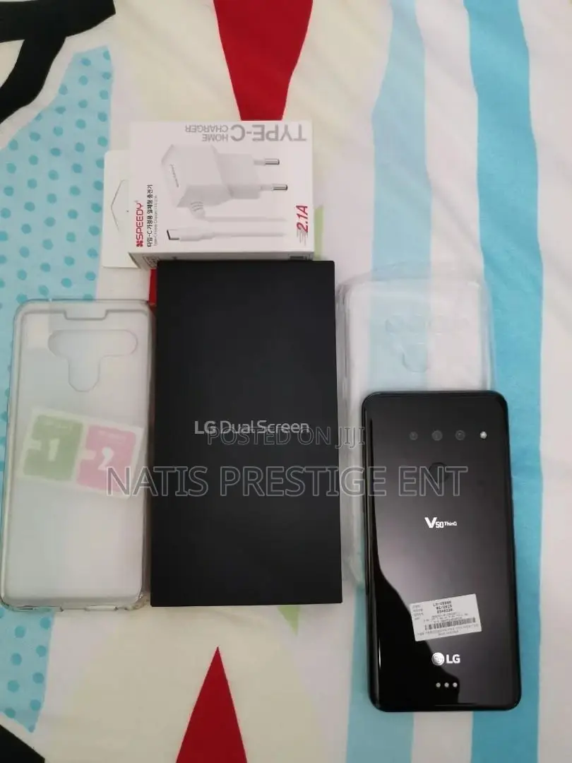 New LG V50 ThinQ 5G 128 GB Black