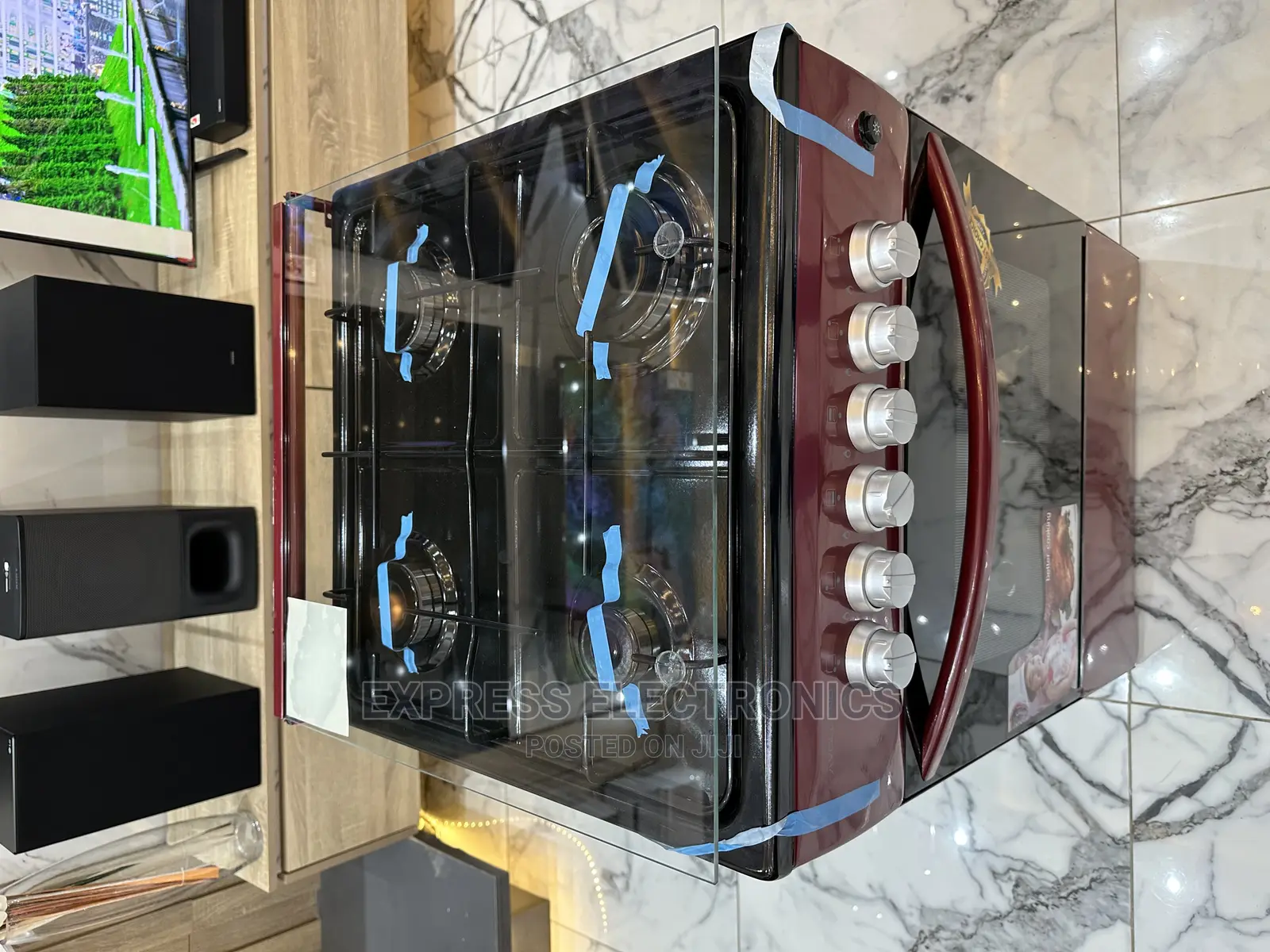 Affordable Prices for Red Gas Cooker Oven 4burner Stove
