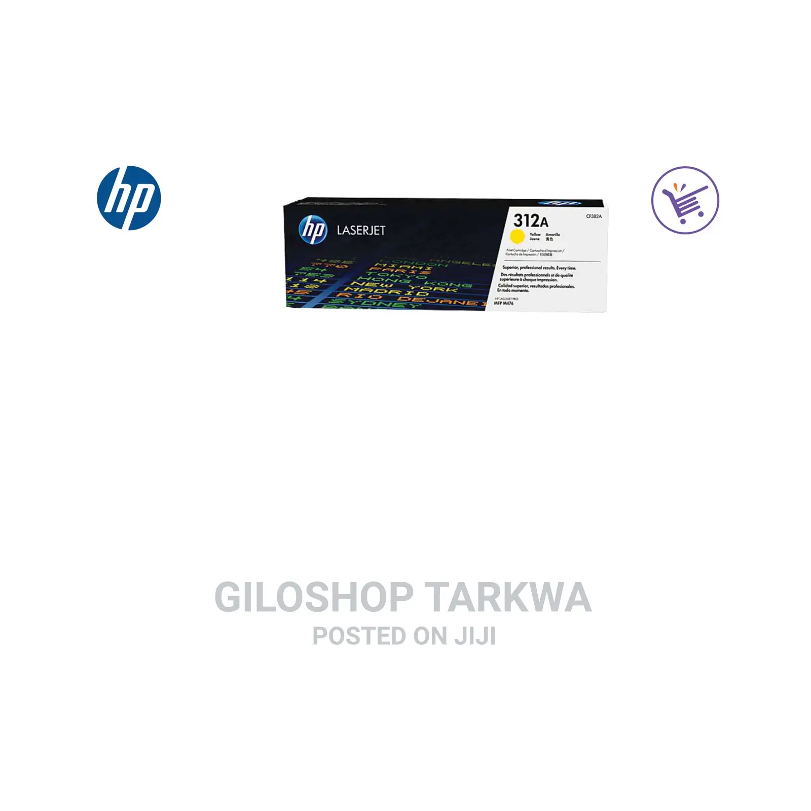 Hp 312a Yellow Original Laserjet Toner Cartridge, Cf382a