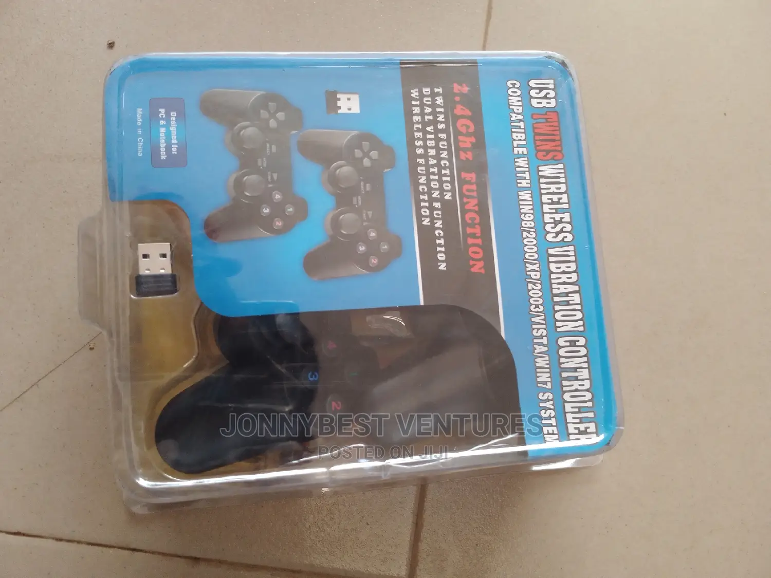 USB Twins Wireless Vibration Pad Controller
