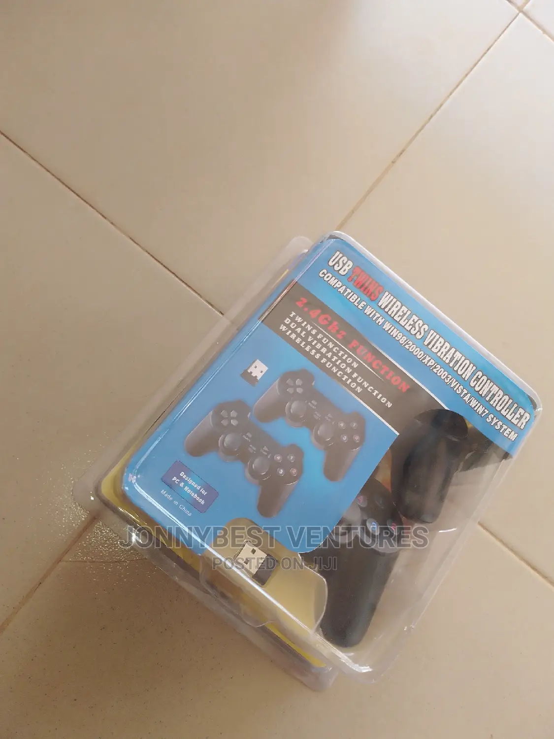 USB Twins Wireless Vibration Pad Controller