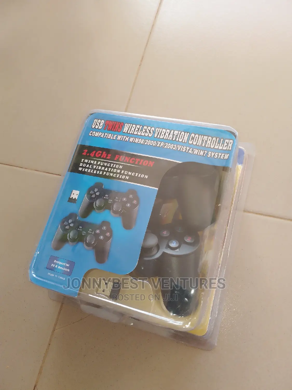 USB Twins Wireless Vibration Pad Controller
