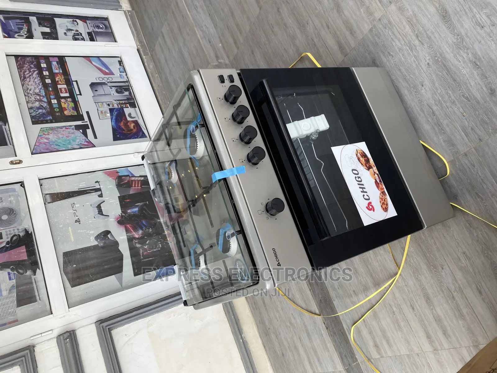 60×60 Oven and Grill Chigo 4 Burner Gas Cooker