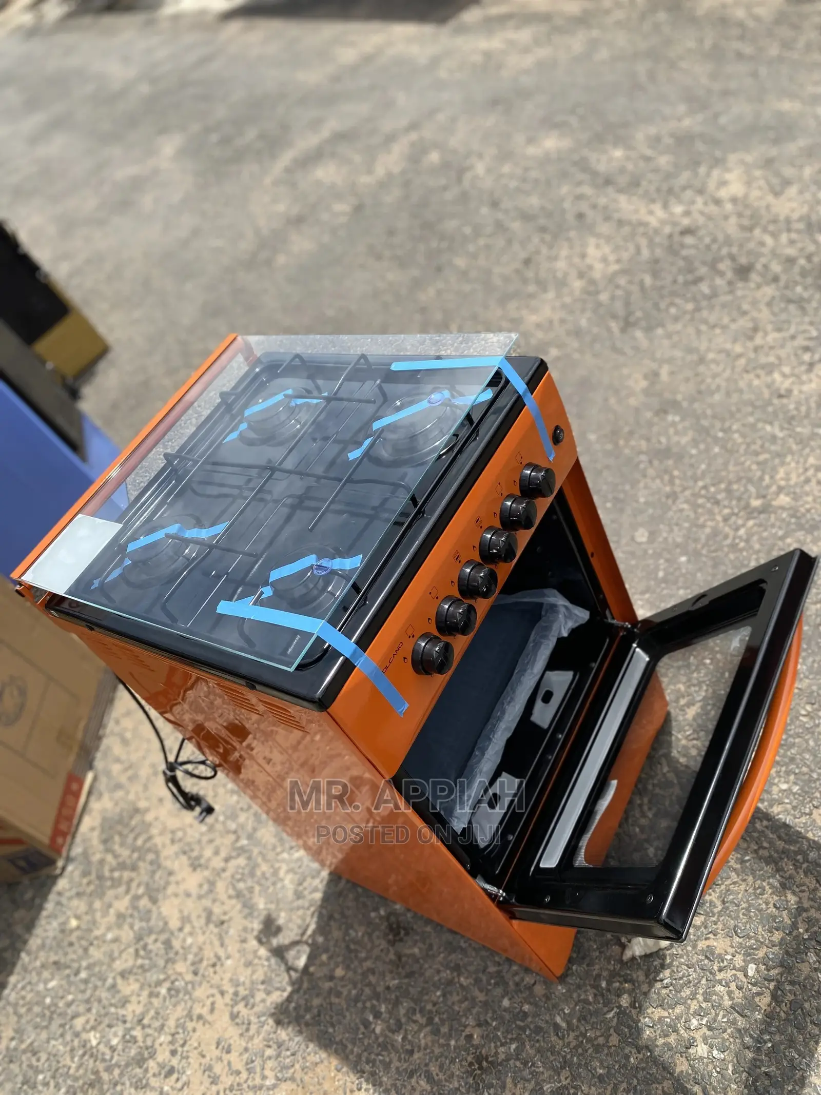 Volcano Gas Burner in Orange Color.