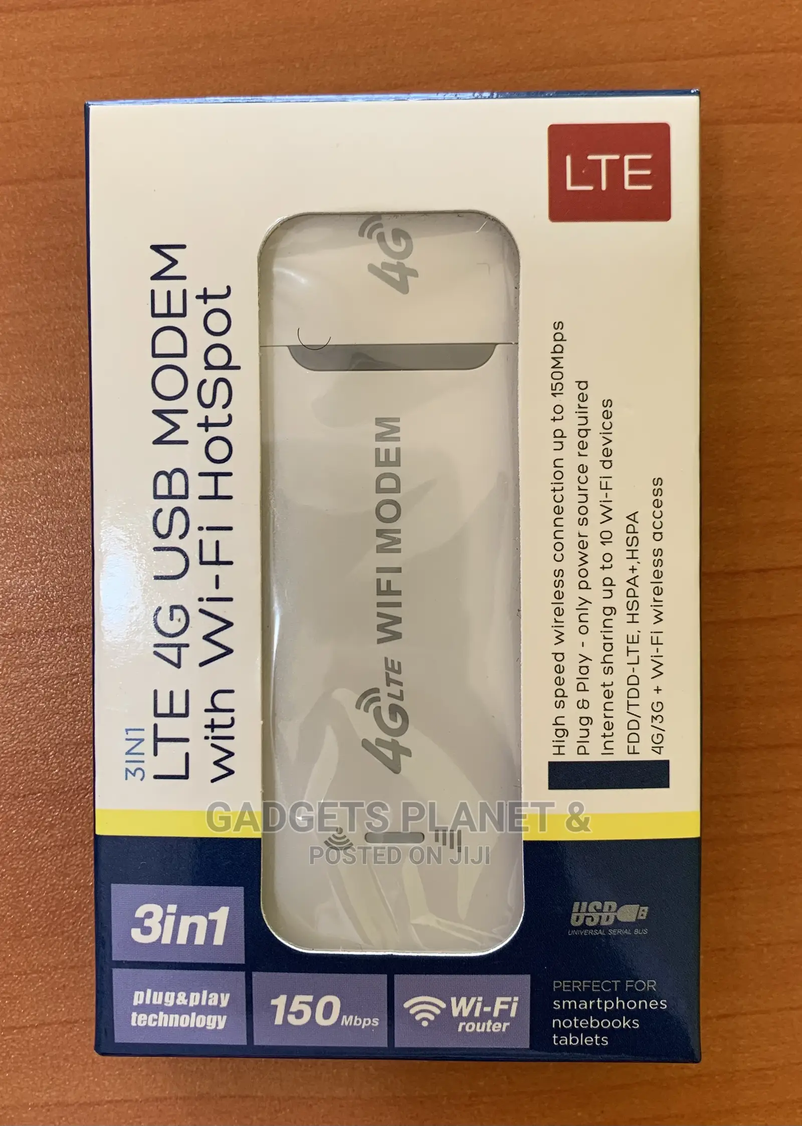 3 in 1 Lte 4g Usb Modem With Wi-Fi Hotspot