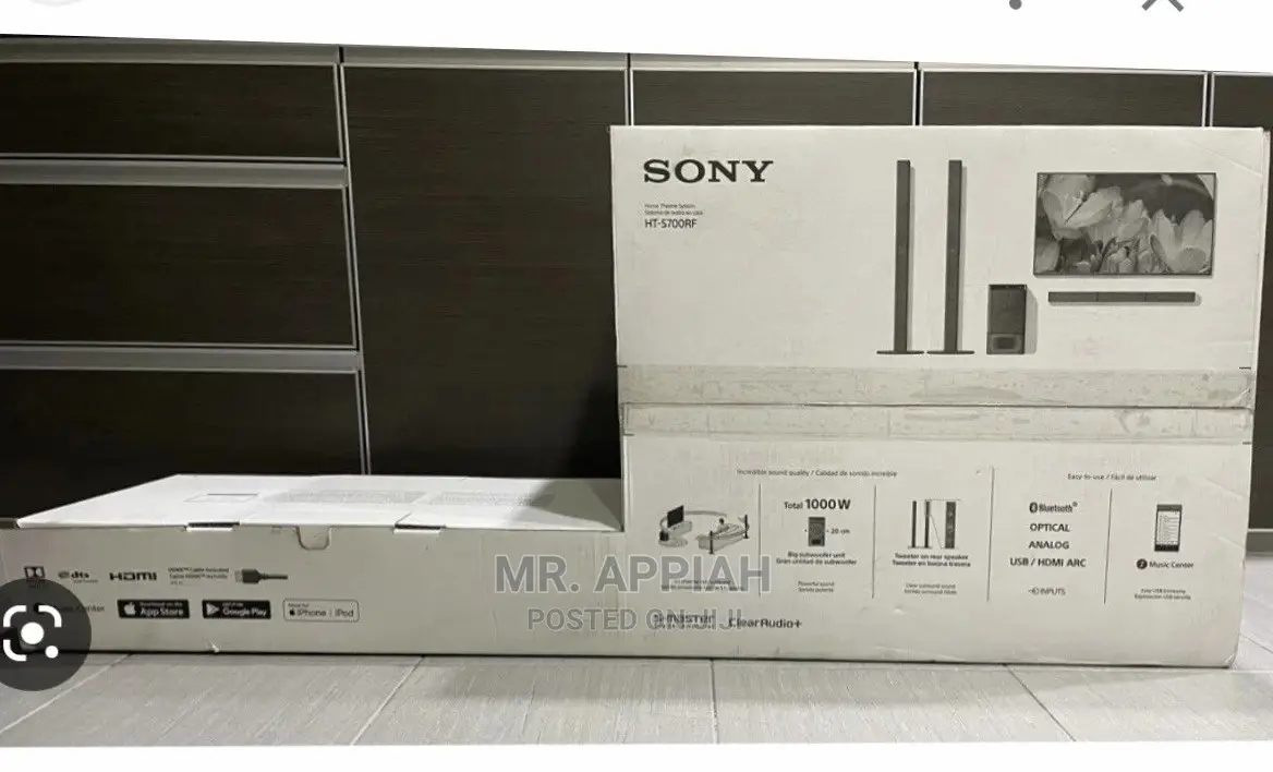 Smart Sony Soundbar With Clear Sounds (HT-S700RF)
