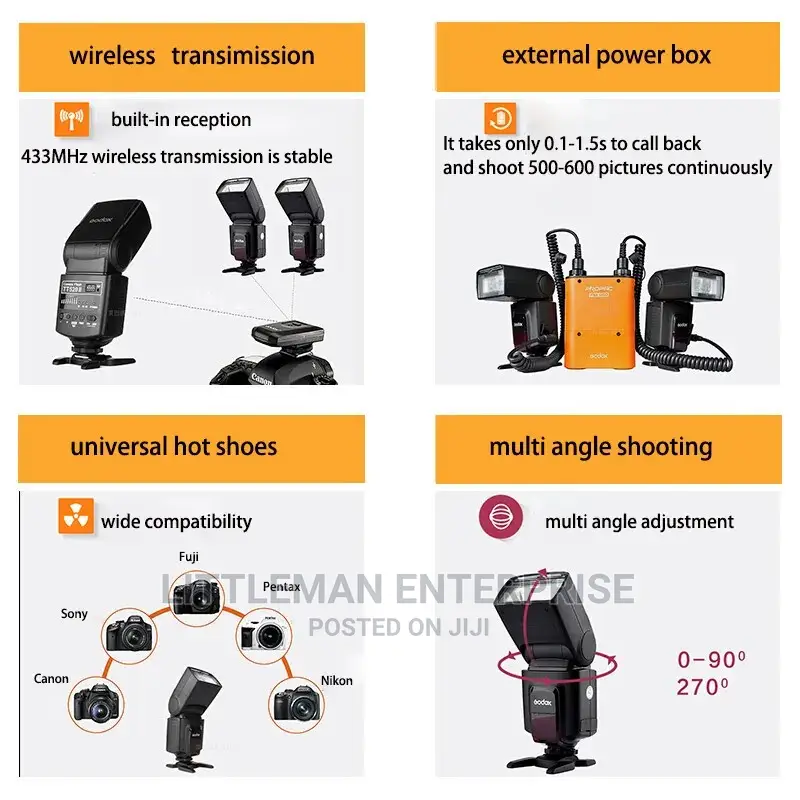 Godox Tt520ii Flash Camera Speedlite
