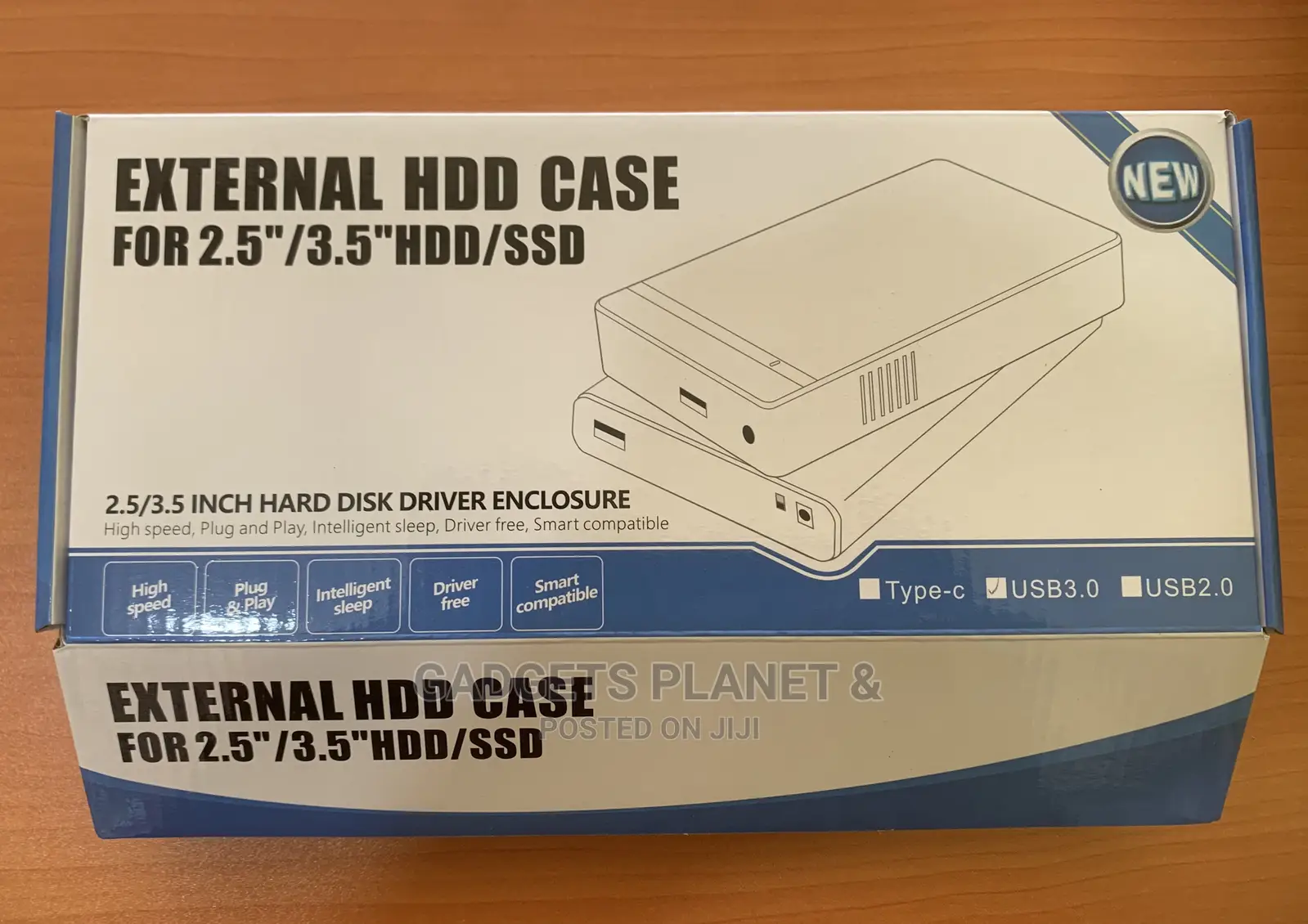 Desktop External HDD Hard Disk Enclosure Case - 3.5” / 3.0