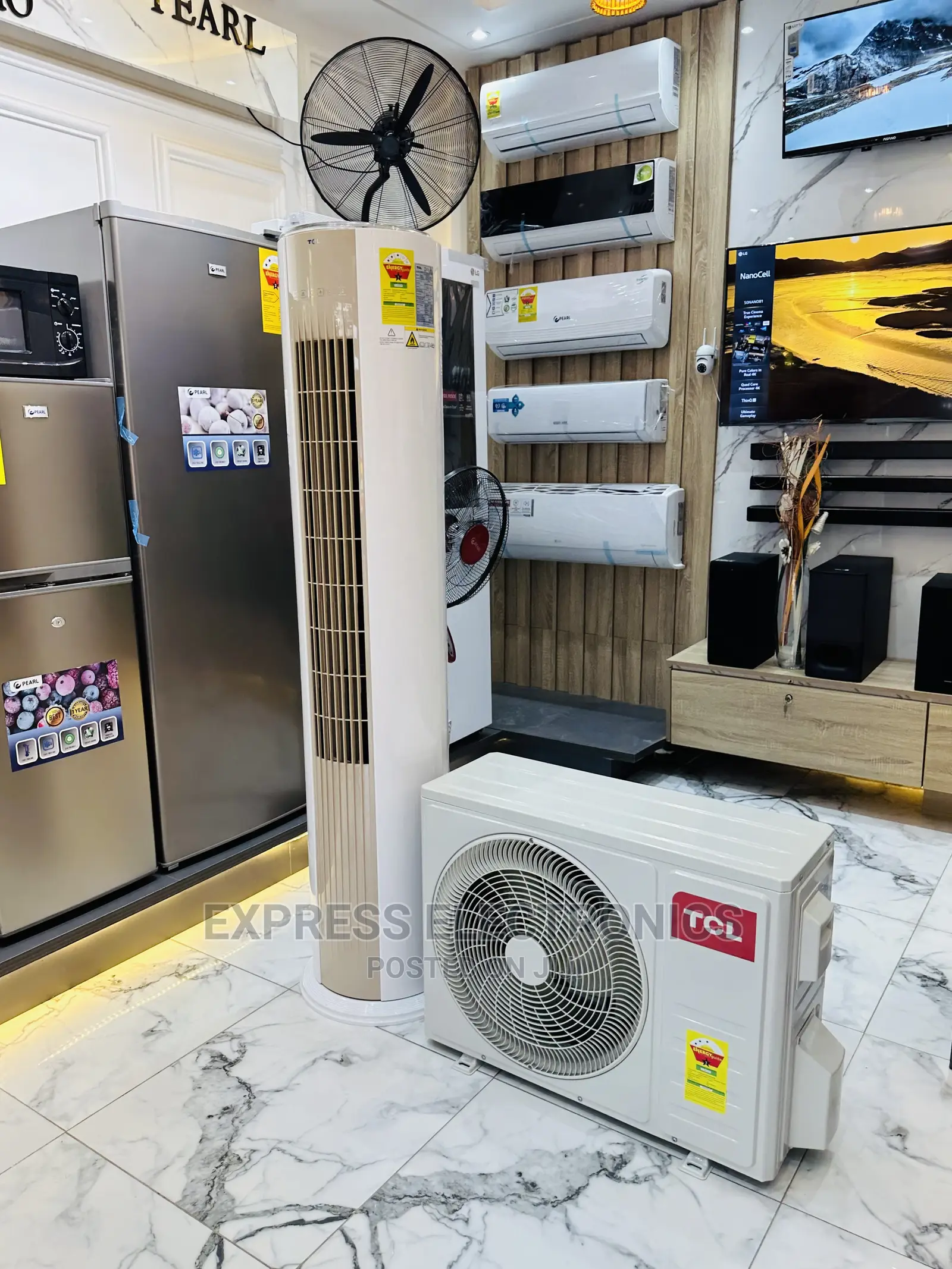 Air Express Never Less 2.5hp Split TCL Standing AC White