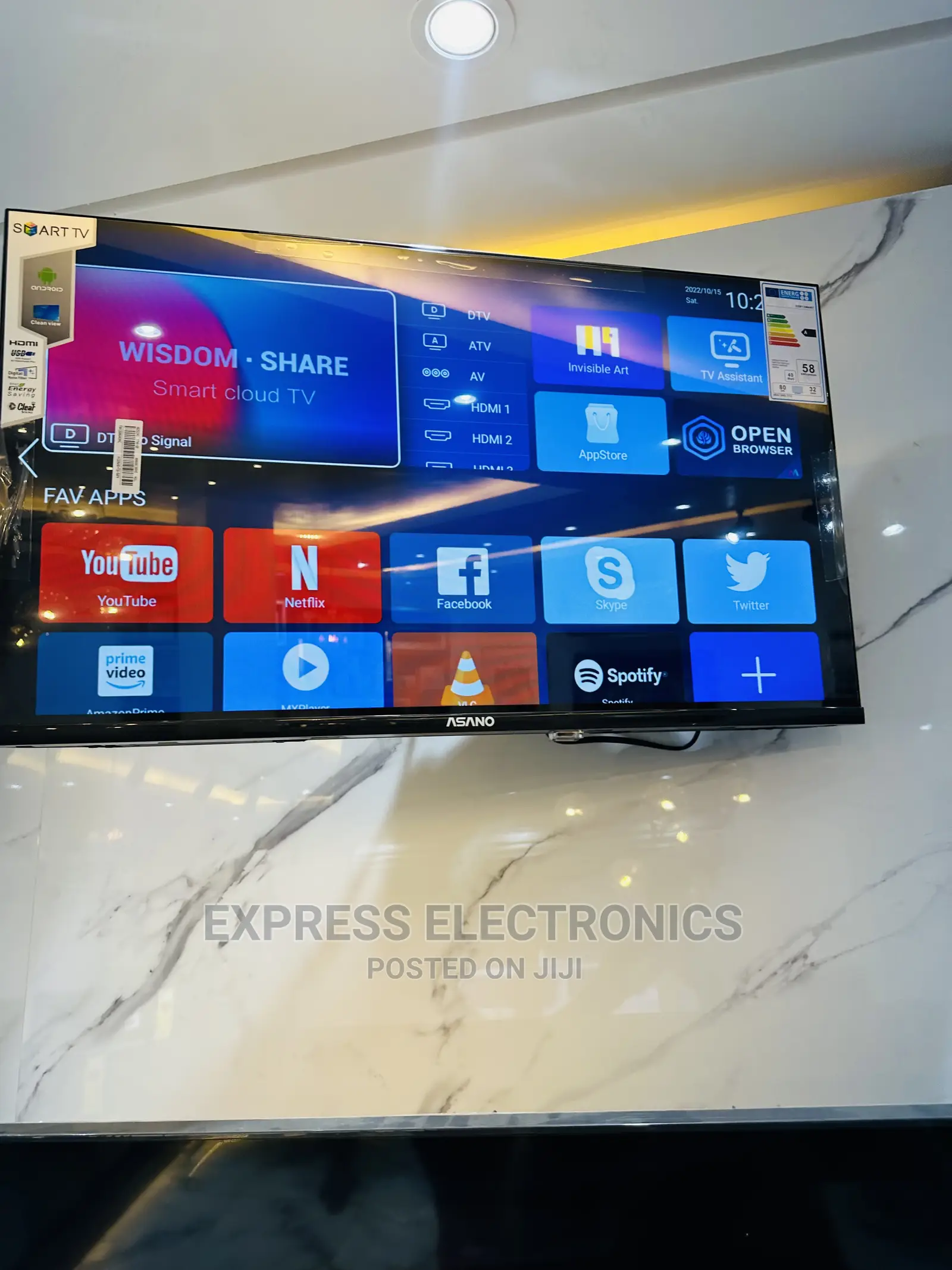Feel More See Clear of Asano Smart Android TV 43”