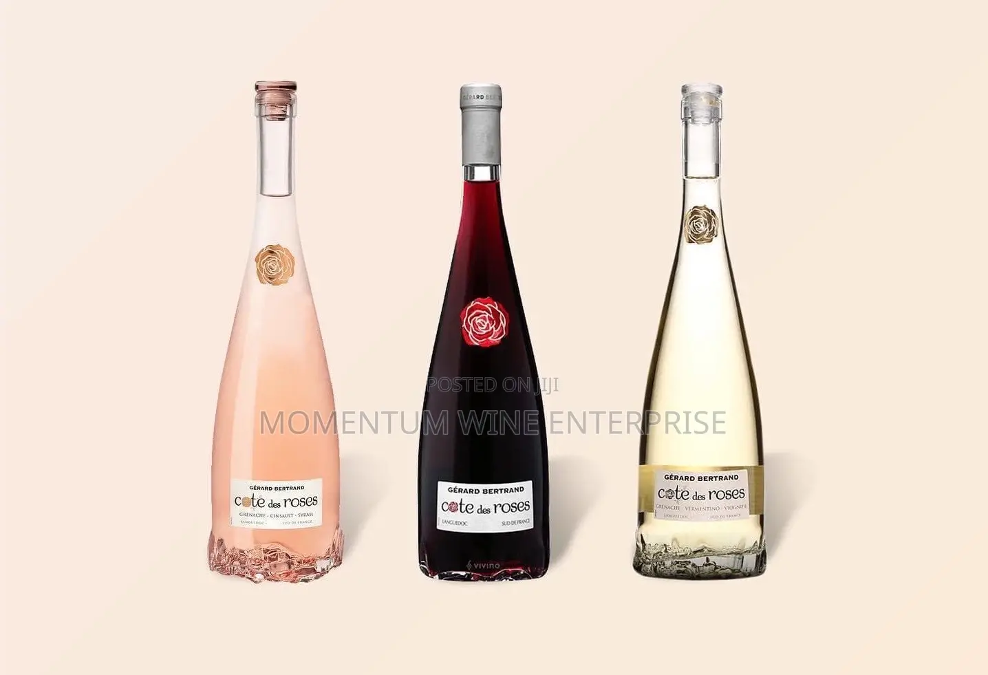Gerard Bertrand Cote Des Roses 75cl. All the Types.