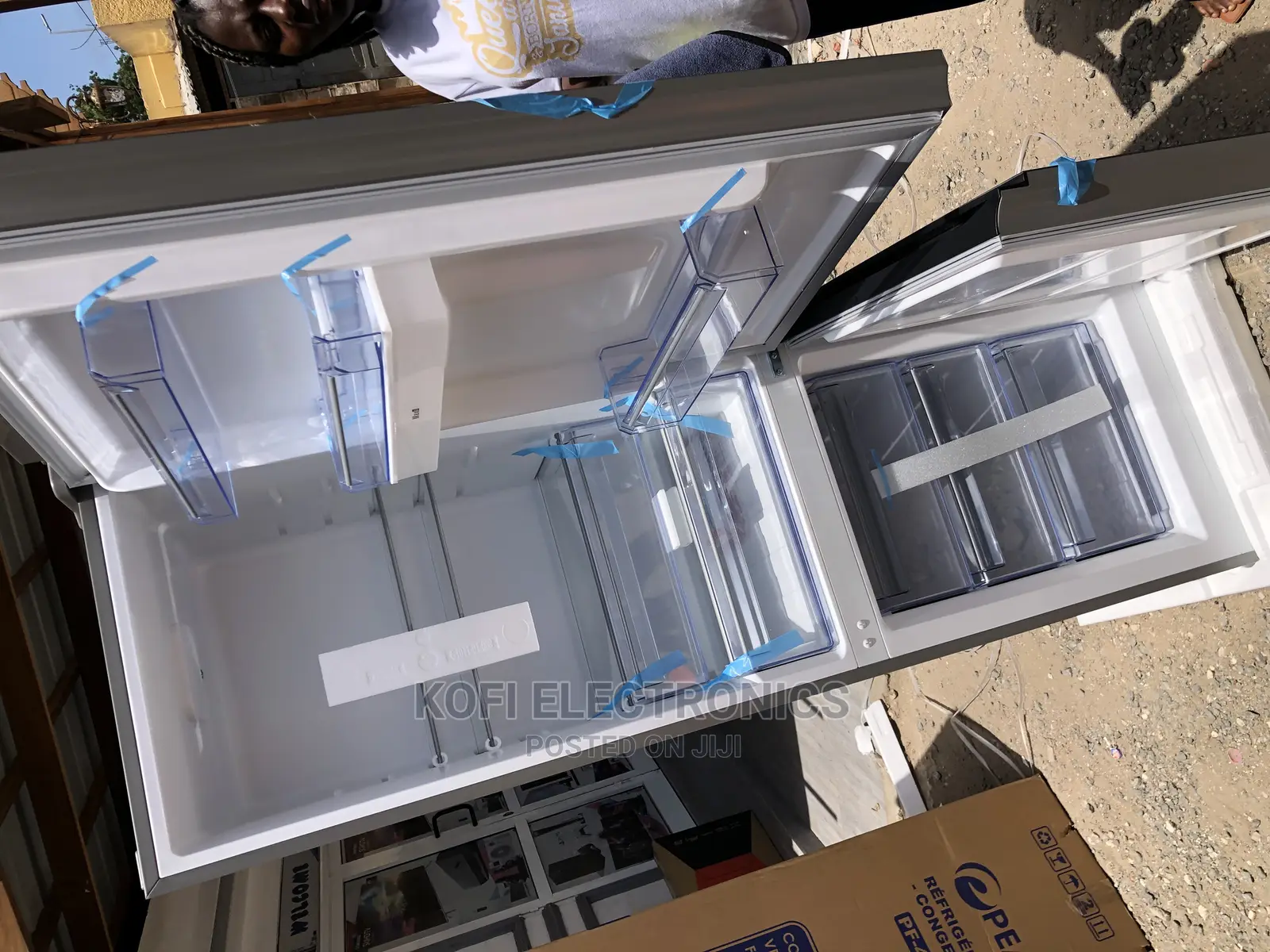Double Door Fridge Pearl 309L Bottom Freezer 400BG