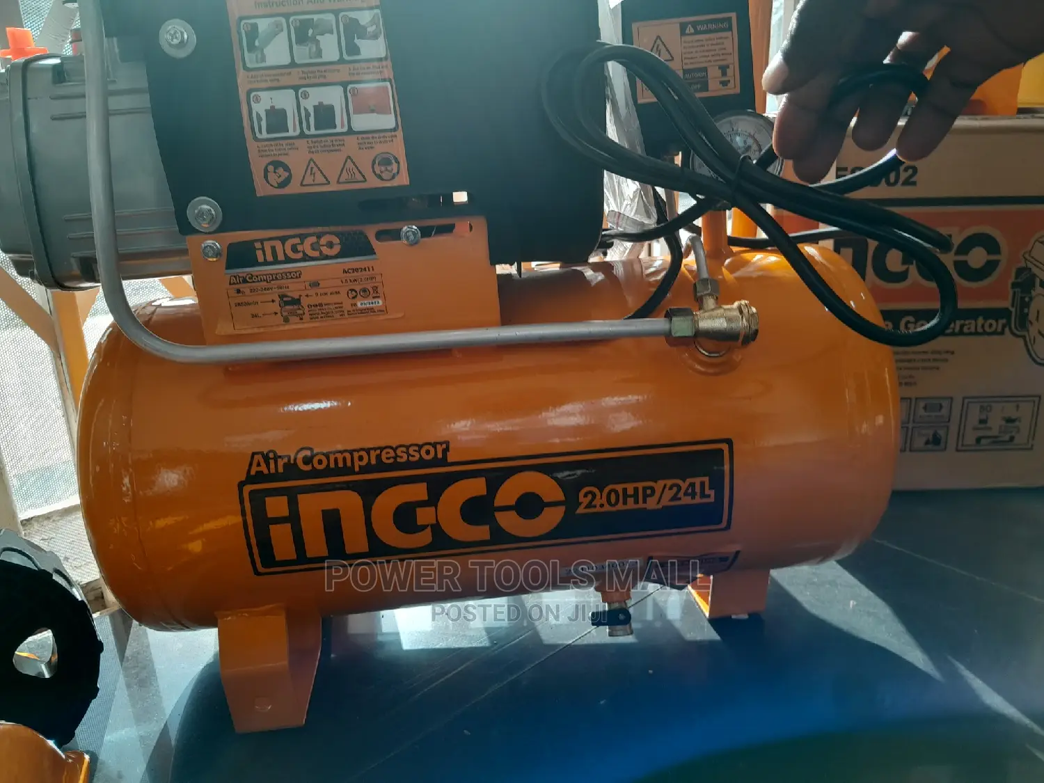 AC20248 (Air Compressor 24L 2hp Electric)