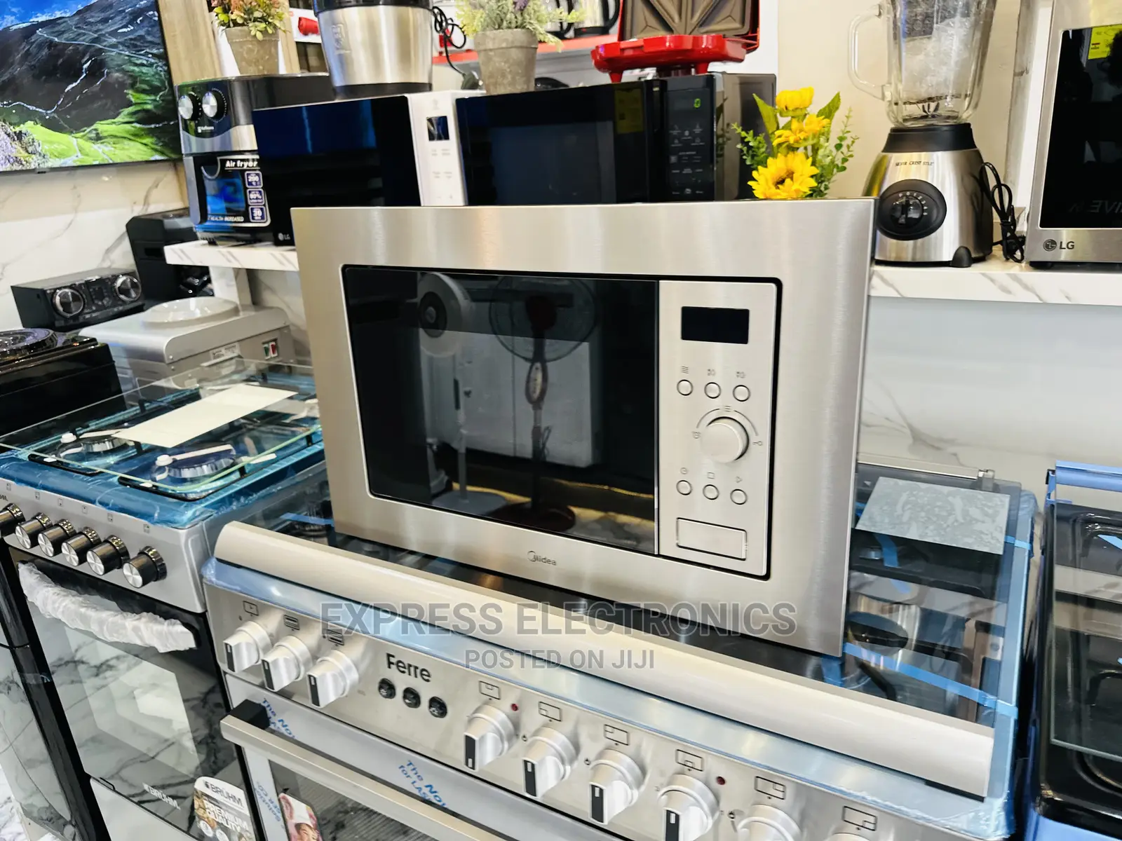 17L Midea AM717BS7 Microwave Oven Inbuilt Sliver Solo