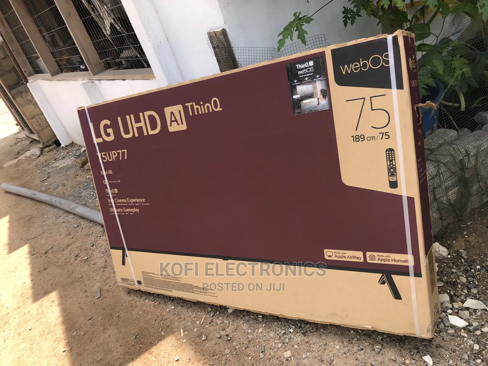 LG 75up7750 75" Uhd HDR Webos Smart Ai Thinq Frameless