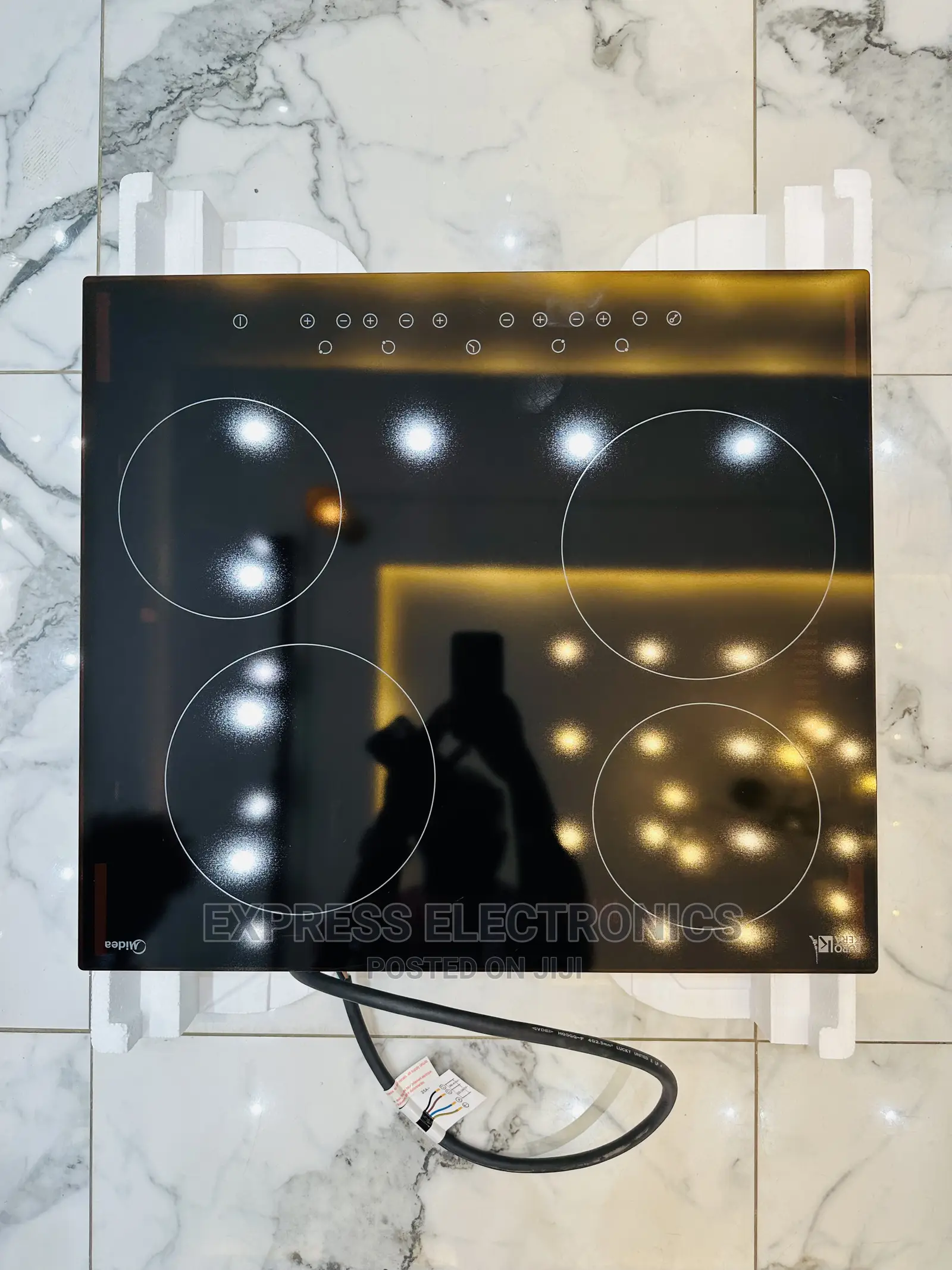 Stainless Steel Sleek Midea MC-HF605 Best 4burner Hob