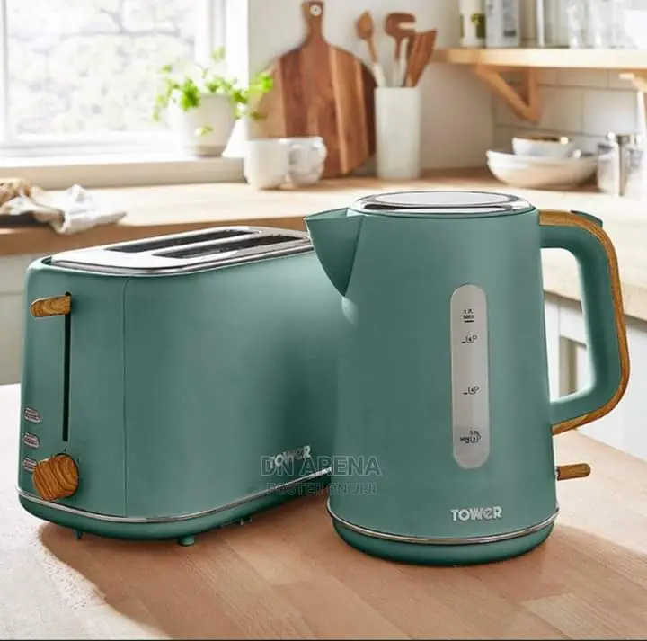 Tower Kettle With Pop Up Toaster