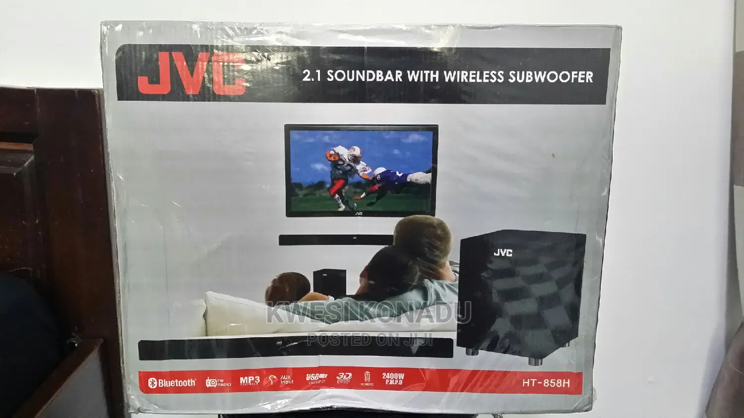 2026 Deep Bass JVC Ht858h Wireless Soundbar