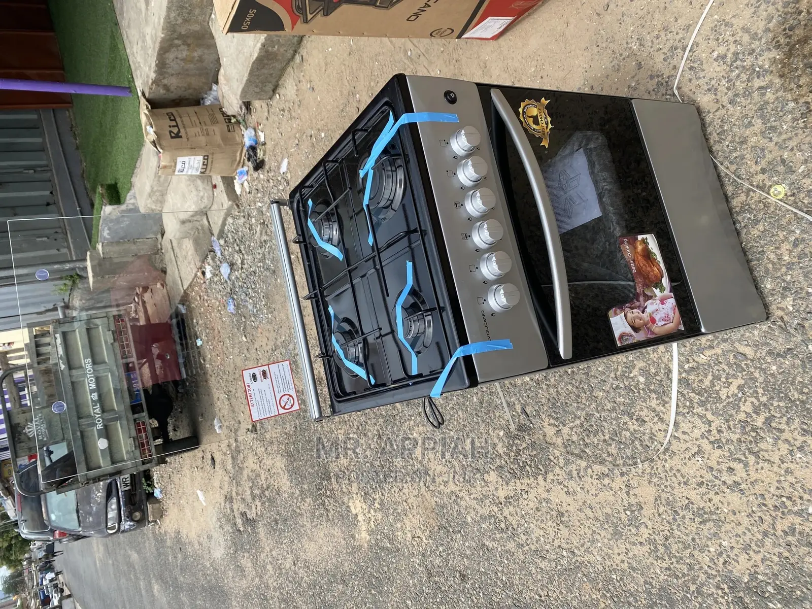 Durable and Affordable Volcano 50*50 Gas Cooker(Gray Color)