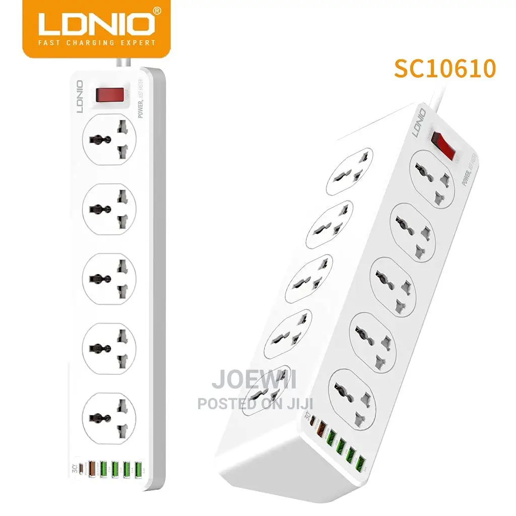 Ldnio 10 Outlets Sockets 6 USB Port