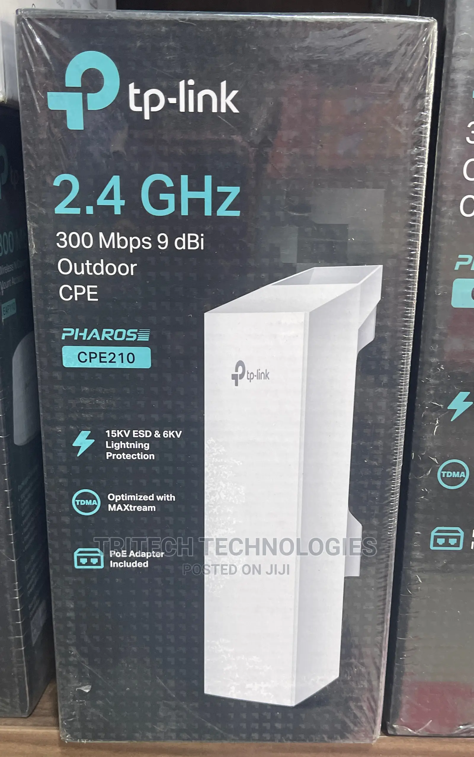 Tp-Link Cpe210 2.4ghz 300mbps 9dbi Outdoor Cpe