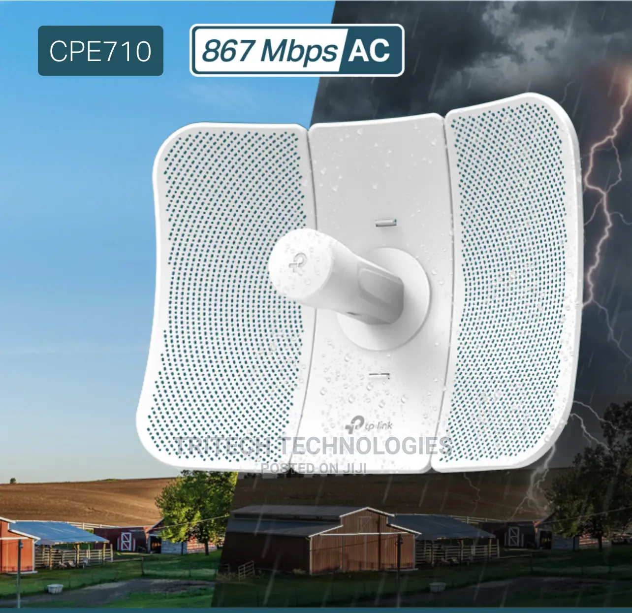 Tp-Link Cpe710 5ghz Ac 867mbps 23dbi Outdoor Cpe