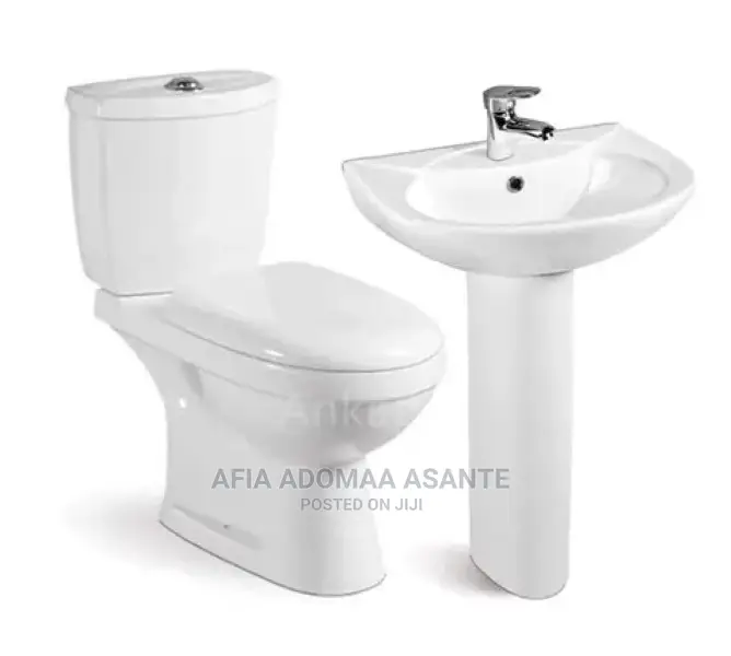 Complete Set Water Closet, Wash Basin, Tap,Waste